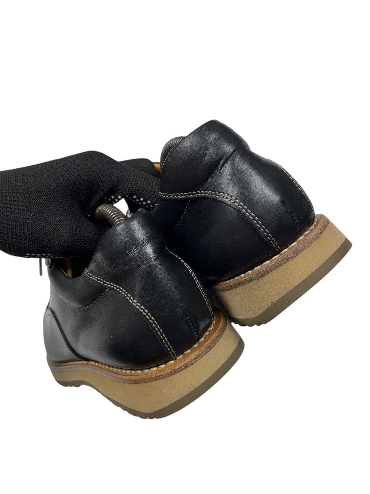 Genuine Leather × Japanese Brand × Vintage Vintage Handmade Japanese Leather Shoes Size US 8.5 / EU 41-42 - 4 Thumbnail