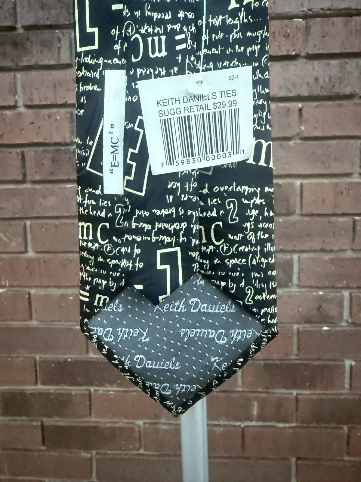 Other Albert Einstein Scientist Chemistry Silk Neck Tie Size ONE SIZE - 7 Thumbnail