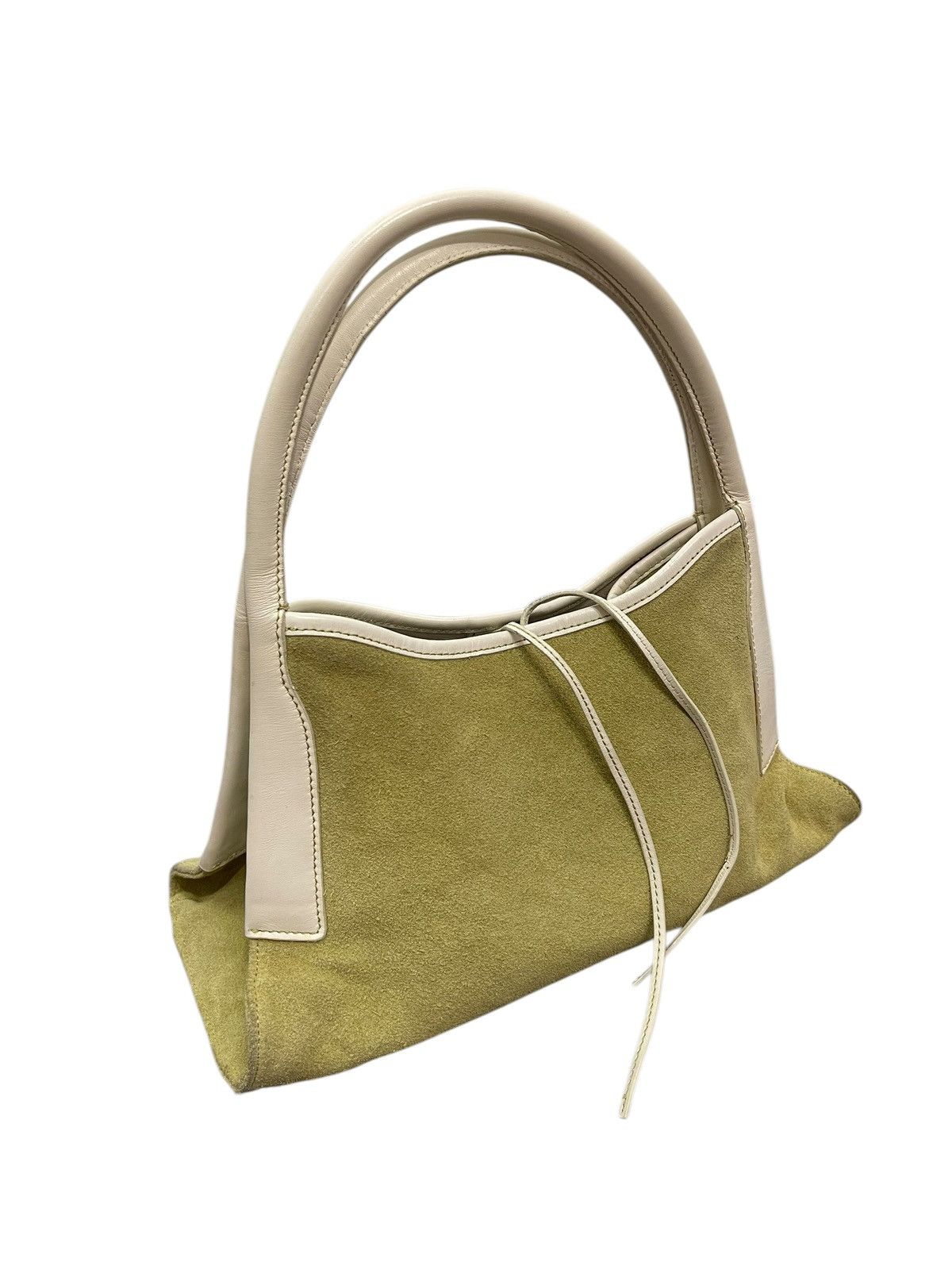 Leather Suede Leather Natural Beauty Basic Crescent Hand Bag 1🟩3 Size ONE SIZE - 6 Thumbnail