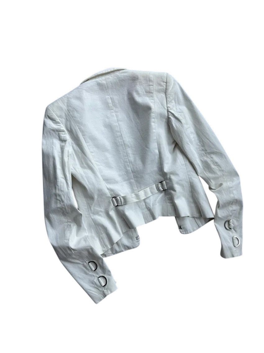 Versus Versace × Vintage Vintage Versus Versace Woman White Blazer Jacket Size S / US 4 / IT 40 - 14 Thumbnail