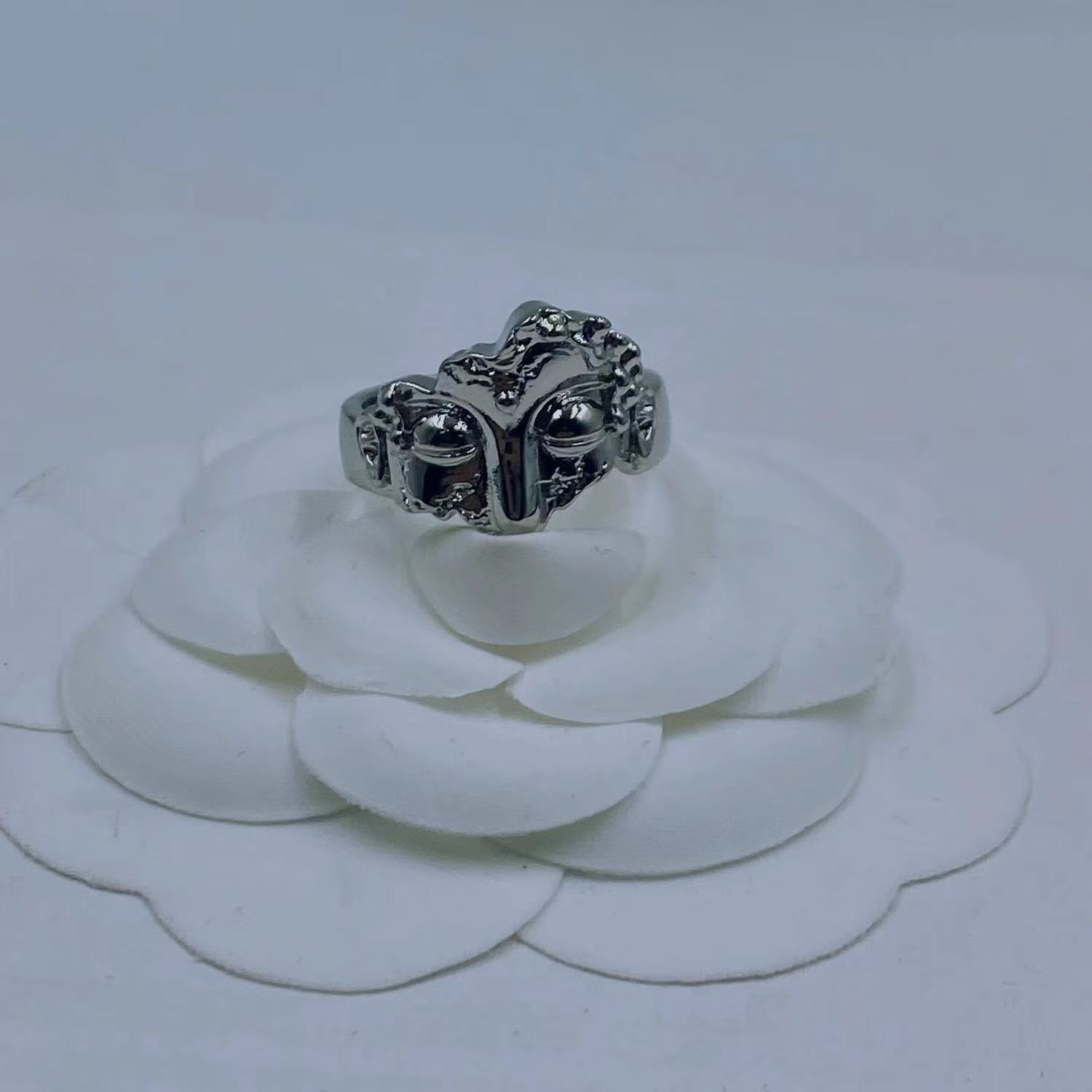 Jewelry Buddhism Jewelry Rings Open Size Chrome Ring (Size 7-13) Size ONE SIZE - 6 Thumbnail
