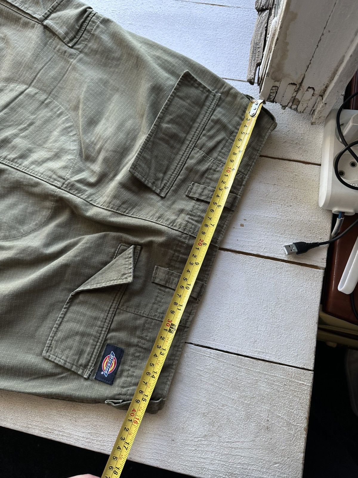 Dickies OLIVE DICKIES 🚨 CARGO PANTS Y2K SK8 BAGGY MULTIPOCKET Size US 30 / EU 46 - 18 Thumbnail