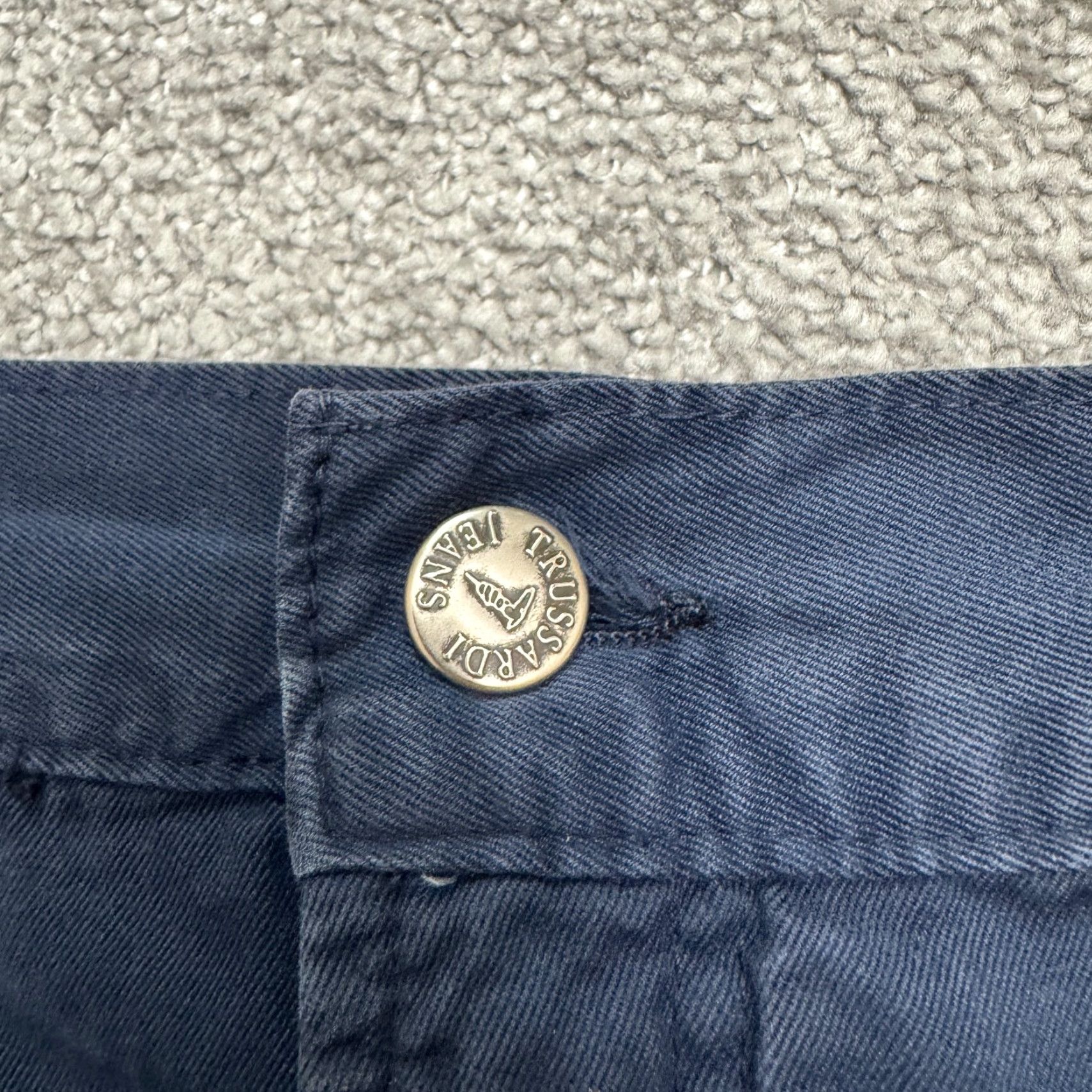 Trussardi Trussardi Jeans Cotton Chino Pants Mens 38x31 Navy Blue Straight Leg Flat Front Size US 38 / EU 54 - 4 Thumbnail