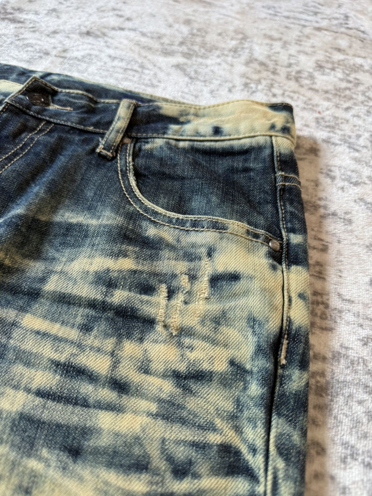 Japanese Brand Semantic Design Studded Acid Mud Wash Jeans Size US 30 / EU 46 - 13 Thumbnail