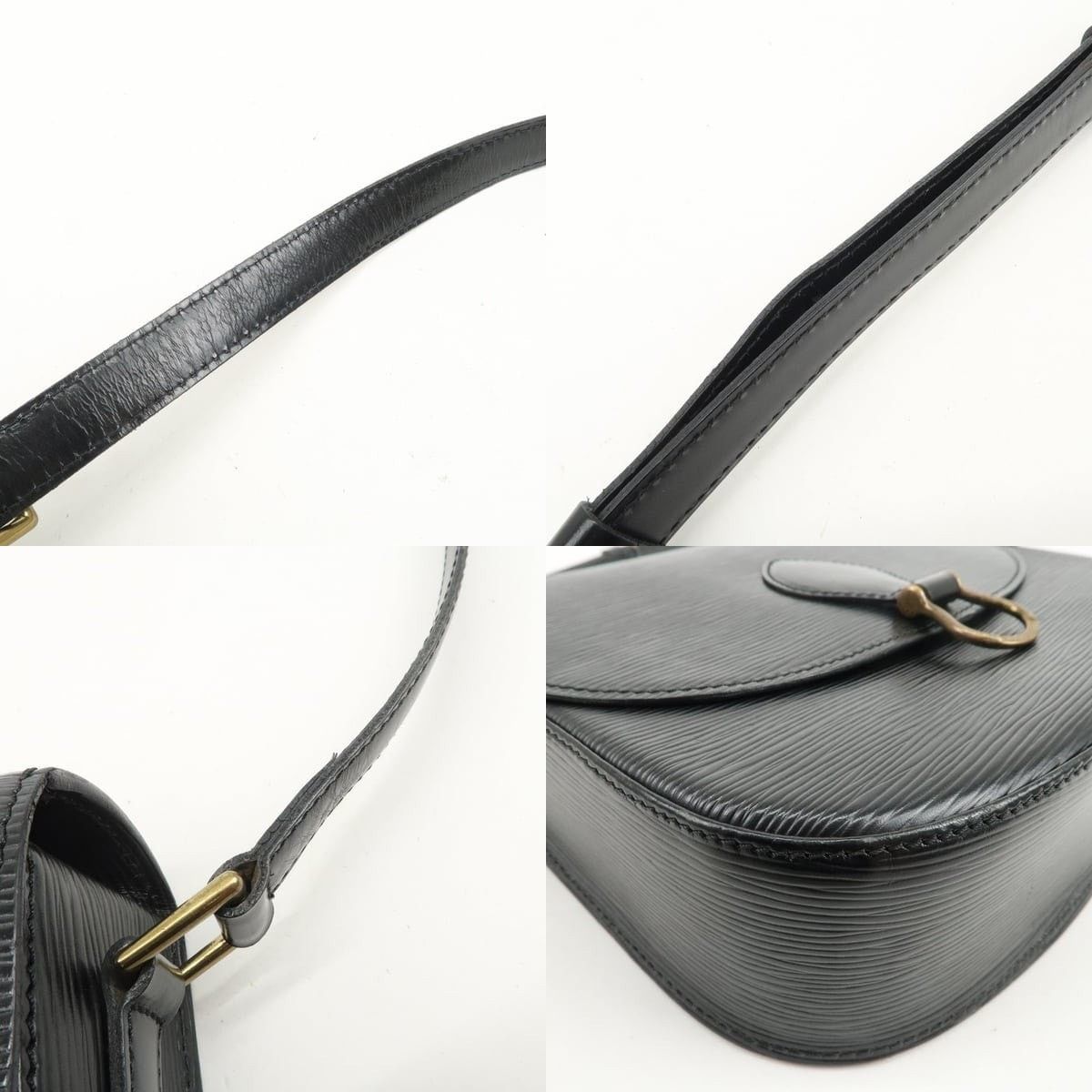 Louis Vuitton Louis Vuitton Epi Saint Cloud Shoulder Bag Leather Black Size ONE SIZE - 4 Thumbnail