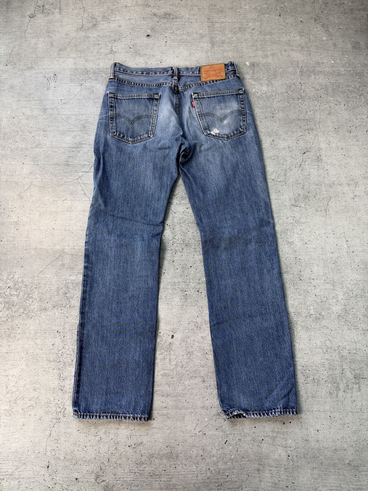 Levi's Vintage 514 Levis Jeans Distressed Made in Usa 31x32 Size US 31 - 2 Thumbnail