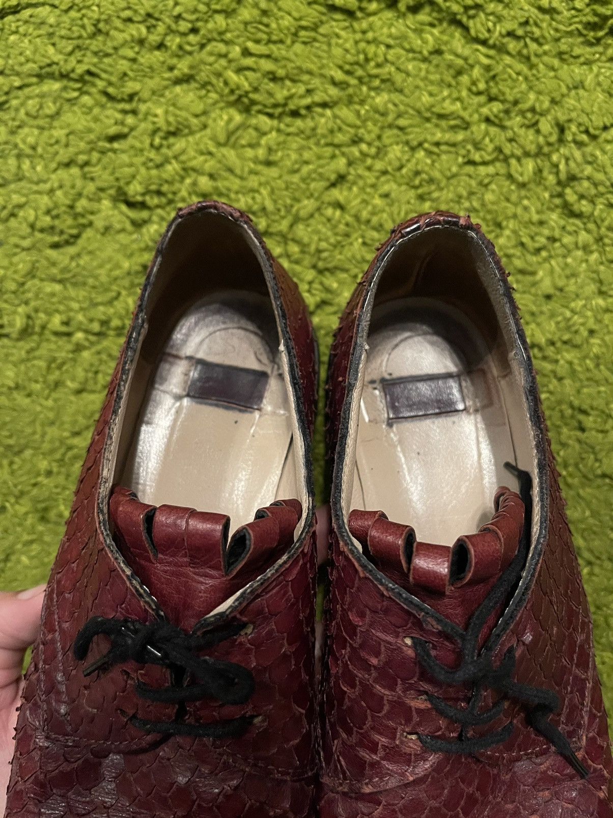 Hysteric Glamour Snakeskin pattern real leather avant garde Japanese shoes Size US 6 / IT 36 - 8 Thumbnail