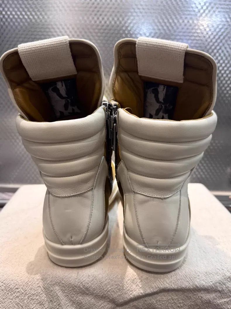 Rick Owens Rick Owens Geobasket leather sneakers with zipper detail| Size US 7 / EU 40 - 7 Thumbnail