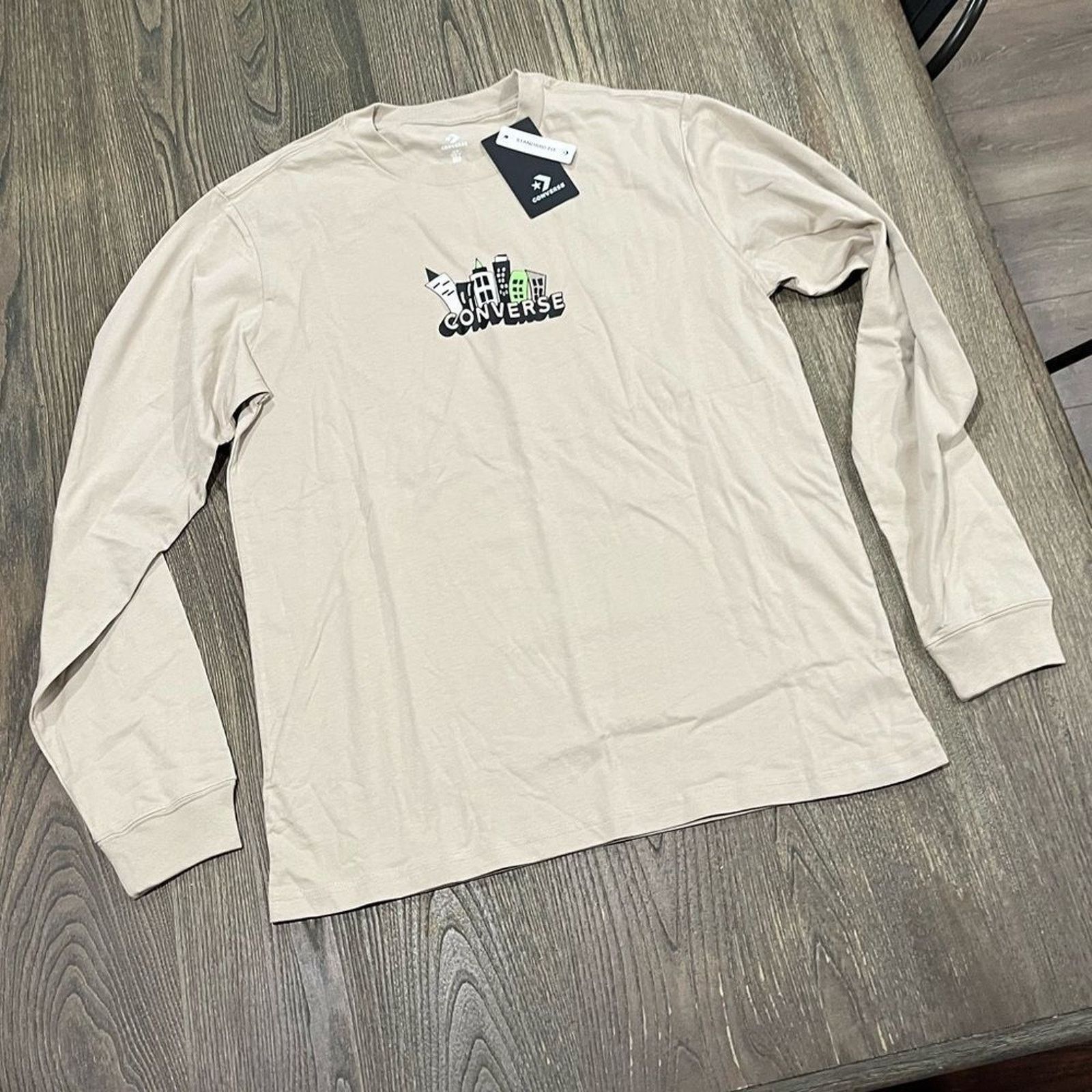 Converse NWT Converse Tree Of Life Fleece Tee Long Sleeve Crewneck M Size US M / EU 48-50 / 2 - 1 Thumbnail