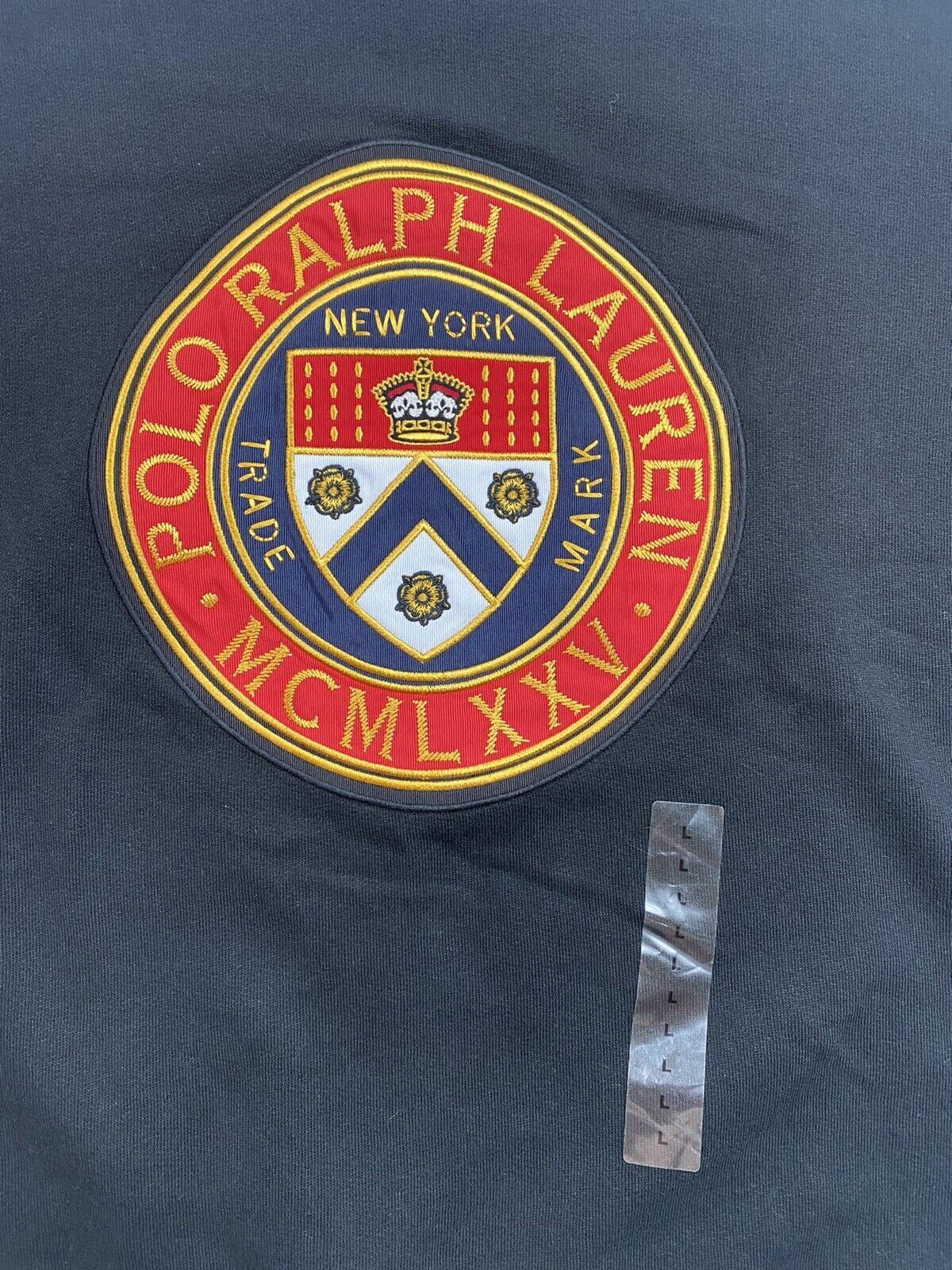 Nwt Polo Ralph Lauren Women Black Knit Sweatshirt