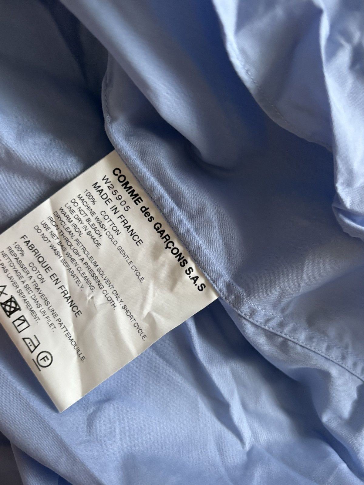 Comme des Garcons CDG Shirt Boys Oversized Wide Shirt Size US XS / EU 42 / 0 - 3 Thumbnail
