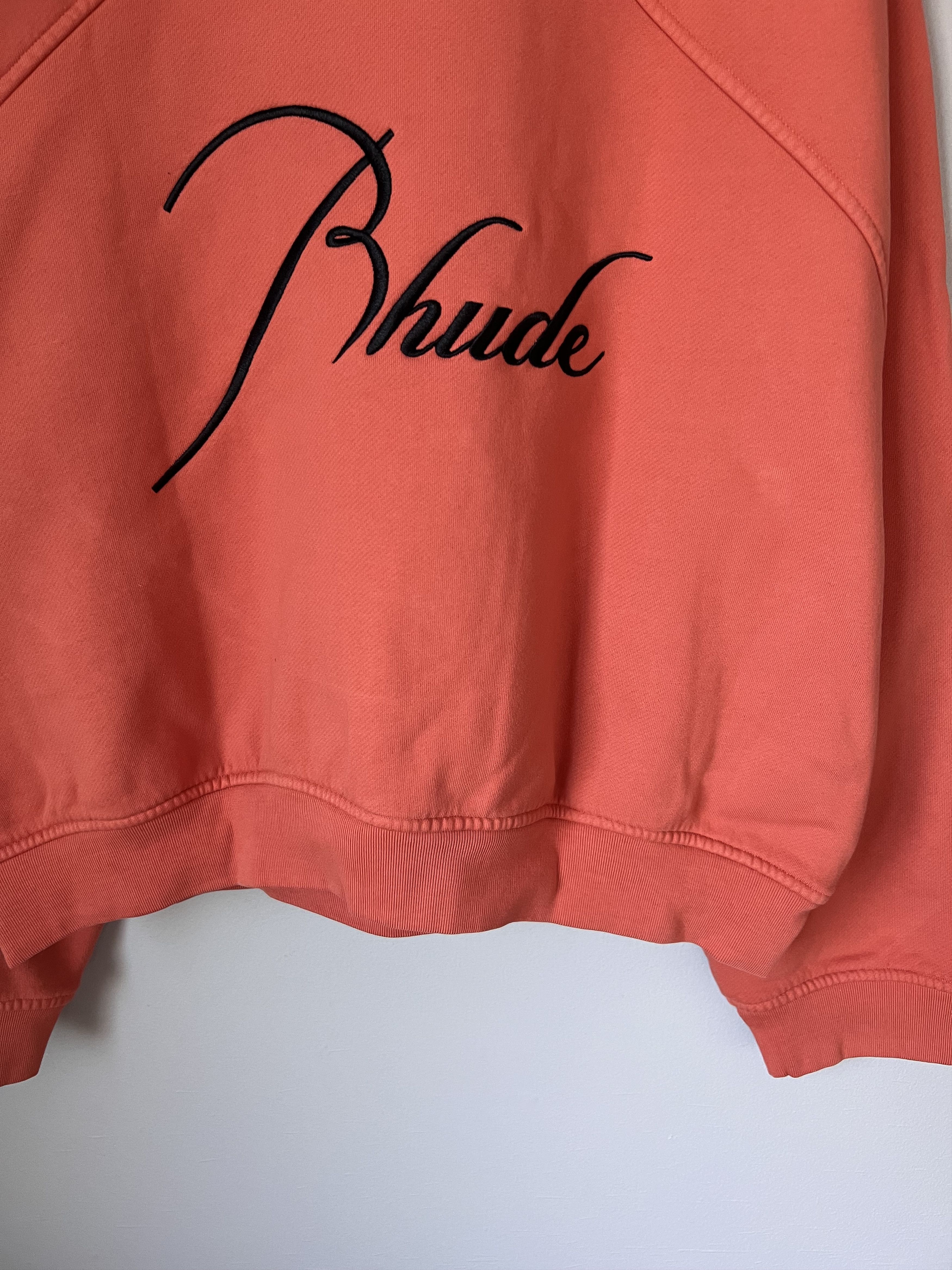 Rhude Rhude Logo Quarter Zip Sweatshirt in Vintage Orange Size US XL / EU 56 / 4 - 7 Thumbnail