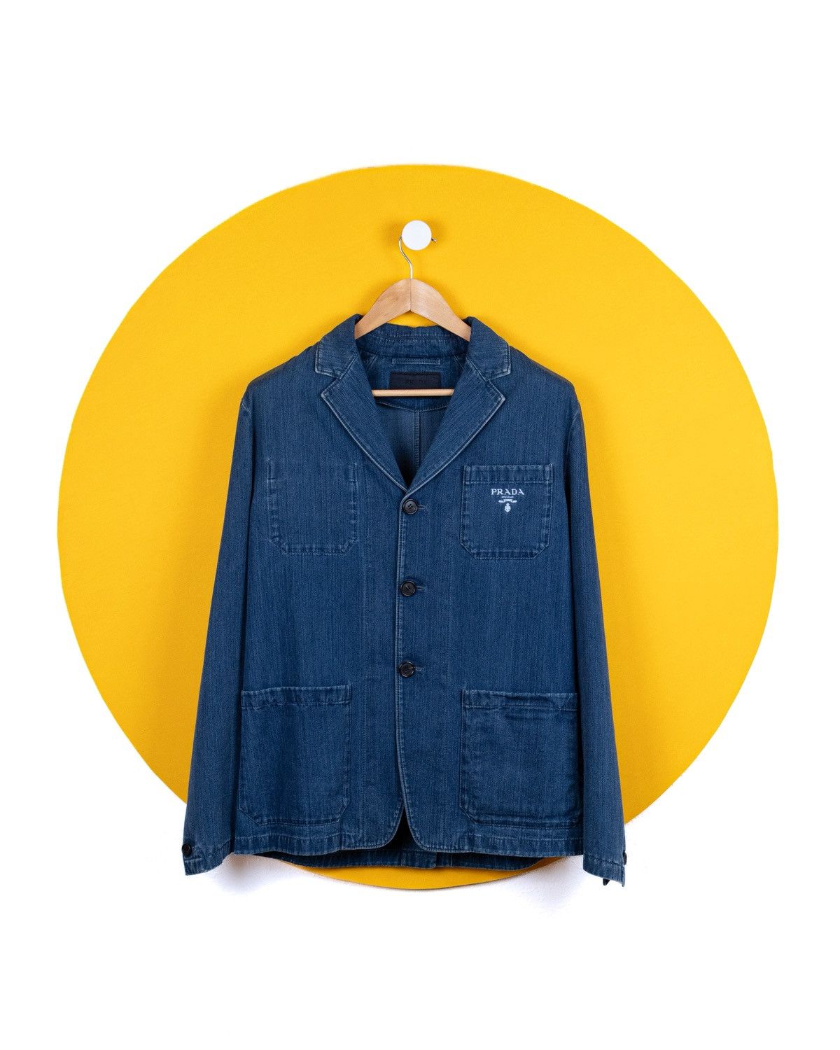 Prada Prada Denim Blazer Jacket Size 48R - 1 Thumbnail
