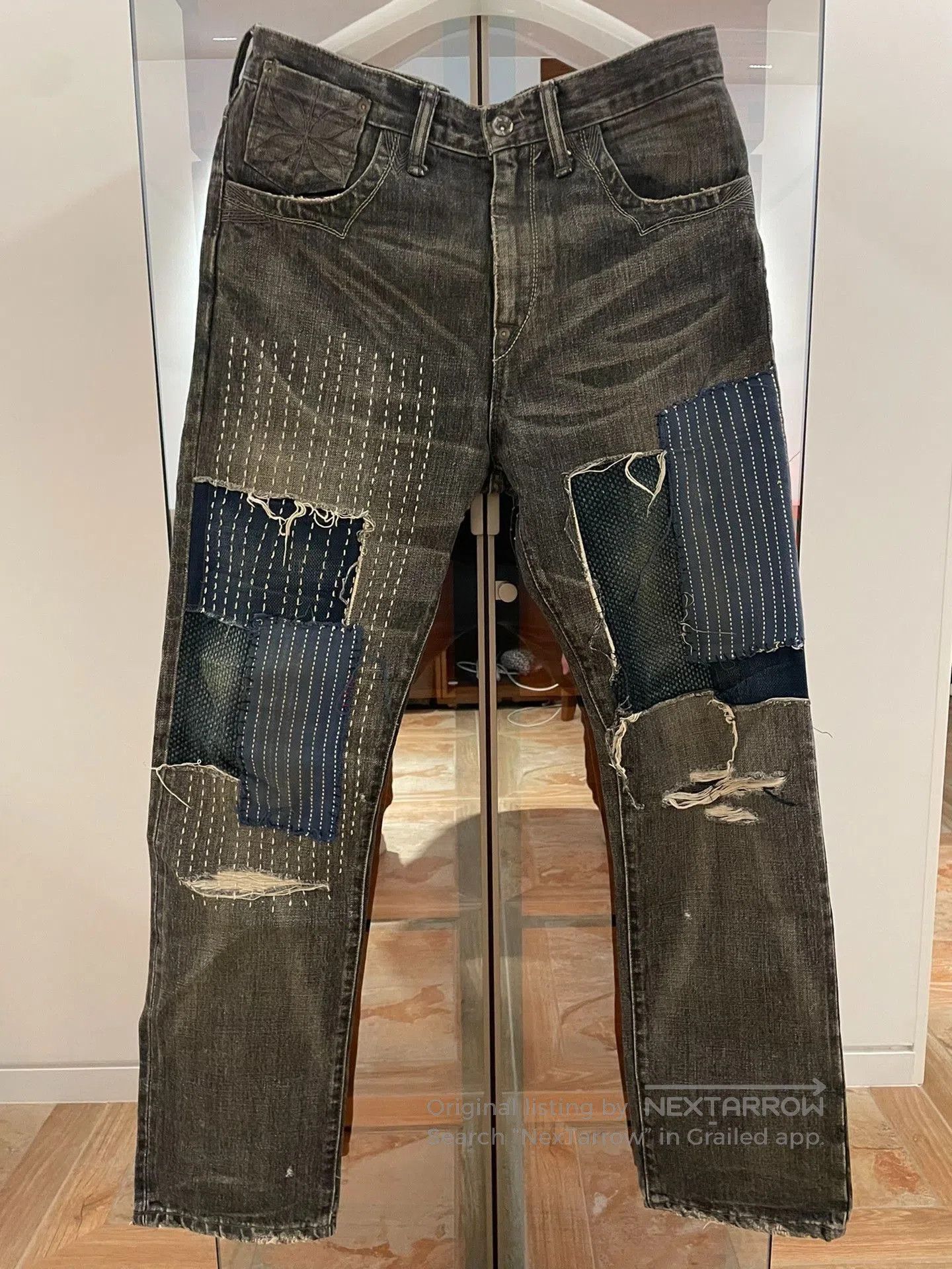 Neighborhood NEIGHBORHOOD Indigo Patch Miner Jeans S. Size US 27 - 1 Thumbnail