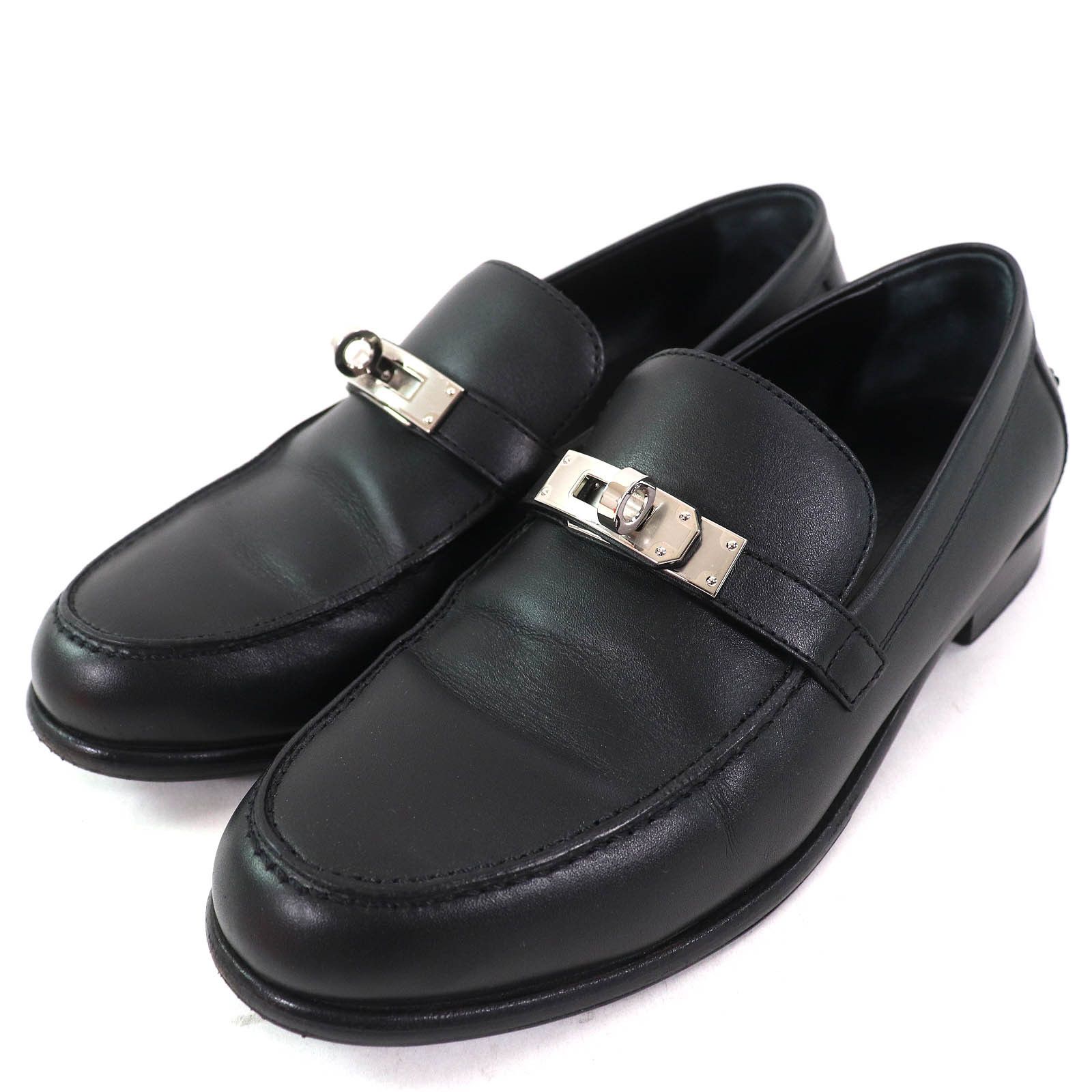 Hermes Hermes Hermes Desting Kelly Buckle Leather Loafers Leather Shoes Size ONE SIZE - 1 Thumbnail
