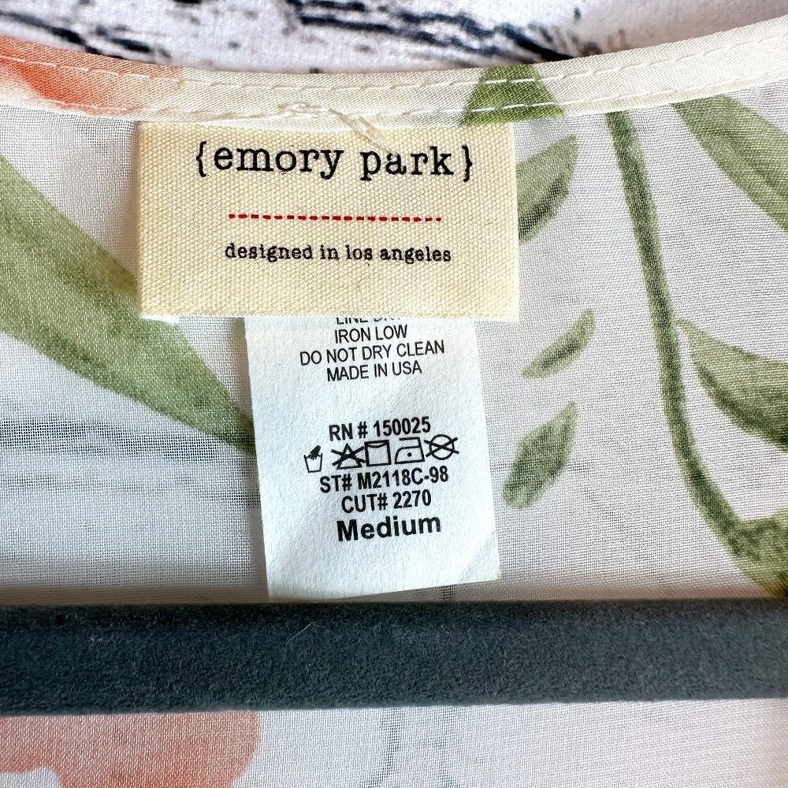 Other Emory Park Women's Loose Floral Super Light Kimono Blouse M Size M / US 6-8 / IT 42-44 - 12 Thumbnail