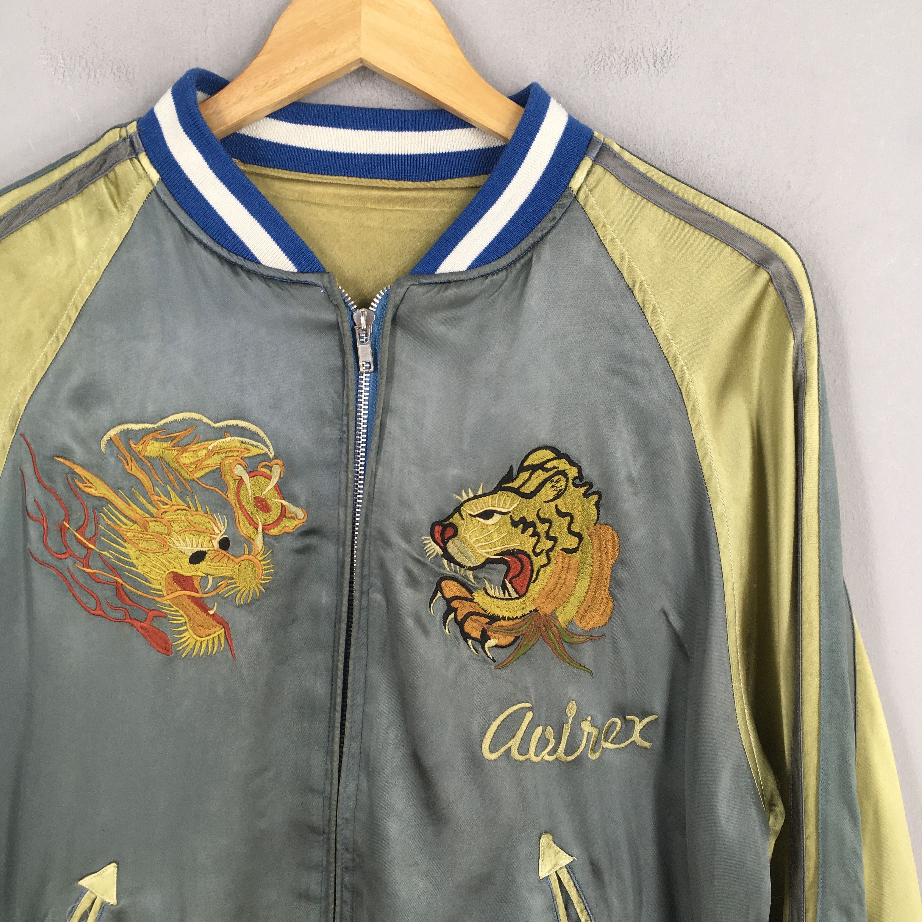 Avirex Vintage Avirex Japan Sukajan Satin Rayon Jacket Large Size US L / EU 52-54 / 3 - 4 Thumbnail