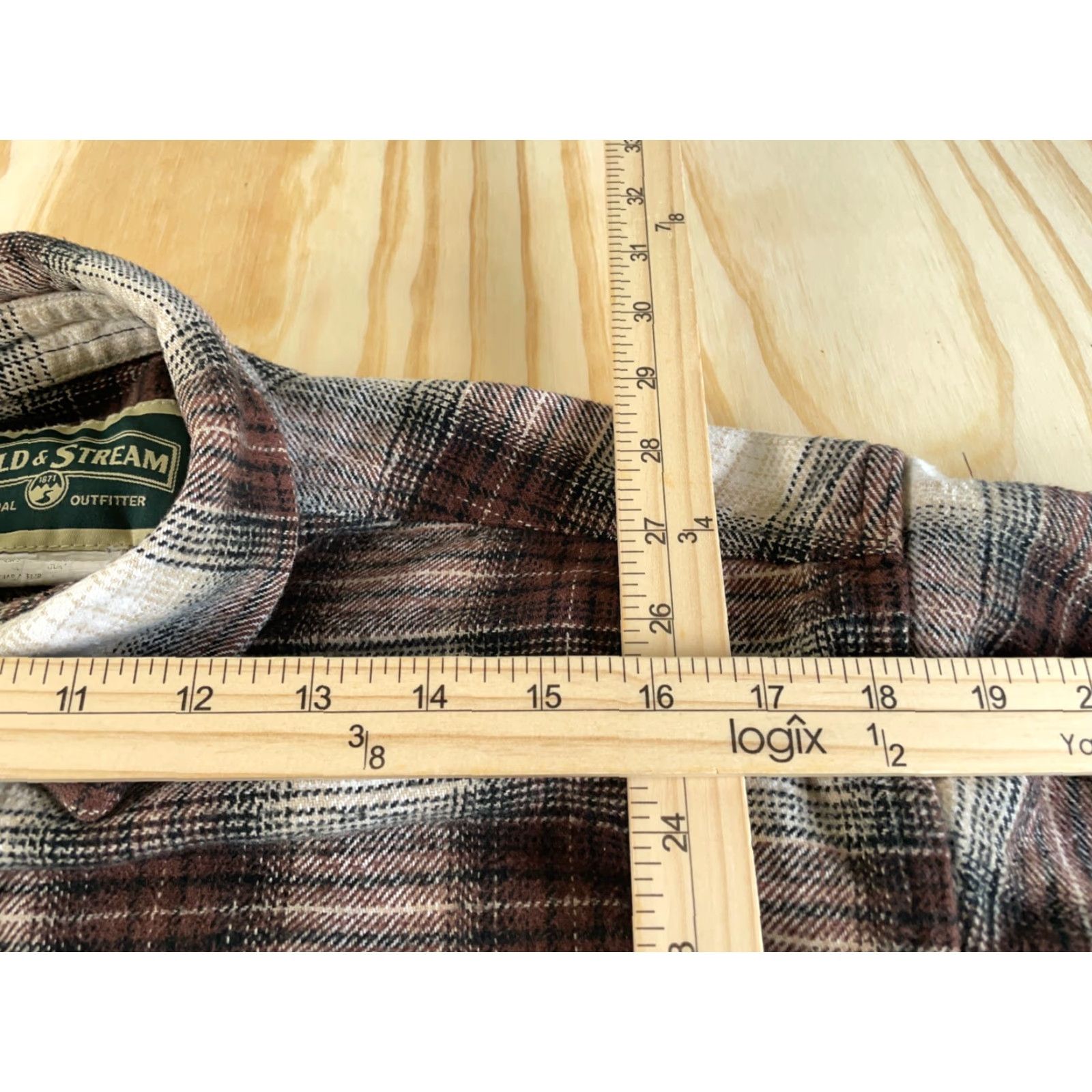 Vintage VINTAGE Field & Stream Shirt Adult Large Dark Red Flannel Heavyweight Grunge Size US L / EU 52-54 / 3 - 6 Thumbnail
