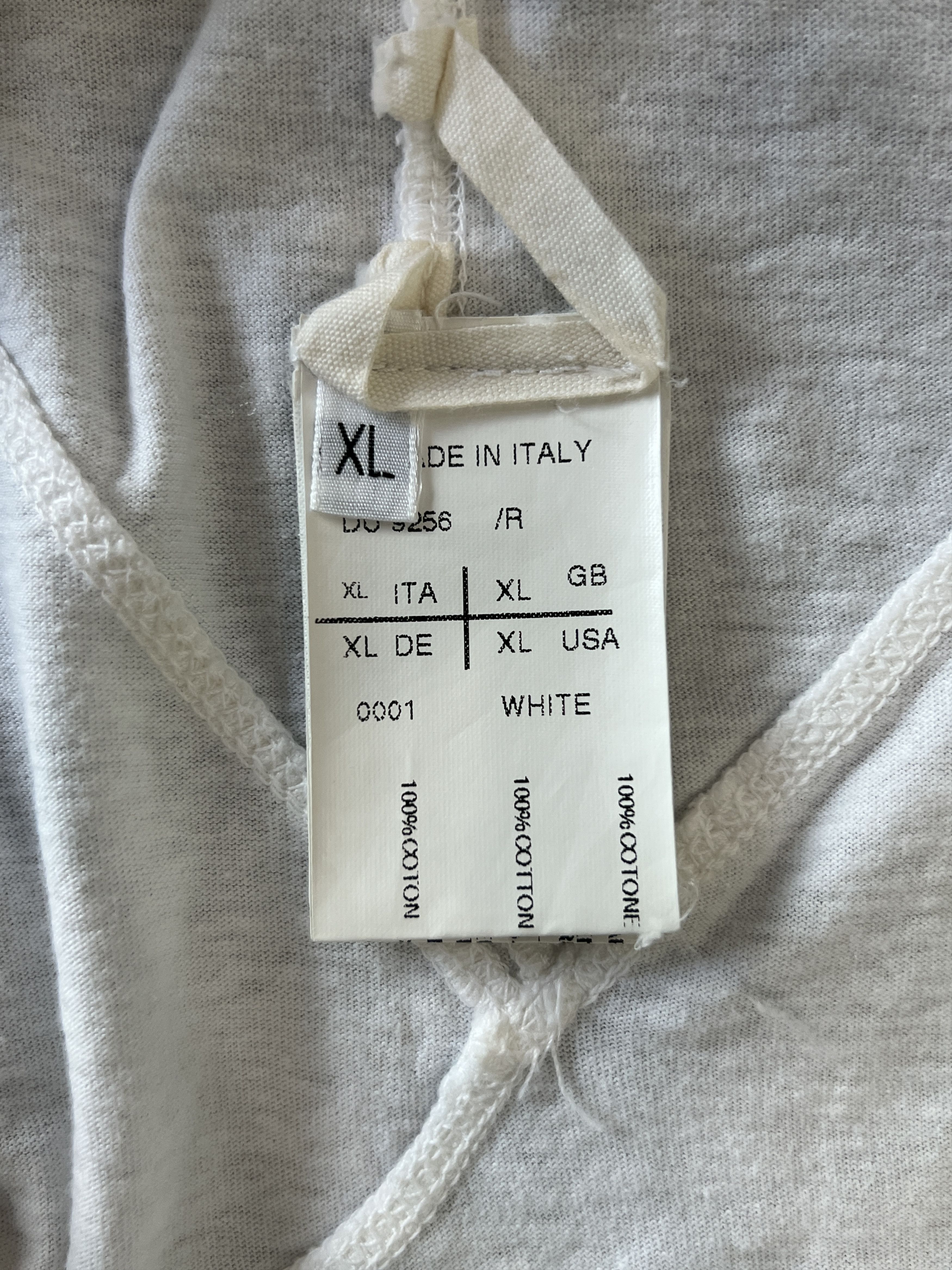 Rick Owens Drkshdw Rick Owens Level T-Shirt signature jersey White XL Size US XL / EU 56 / 4 - 9 Thumbnail