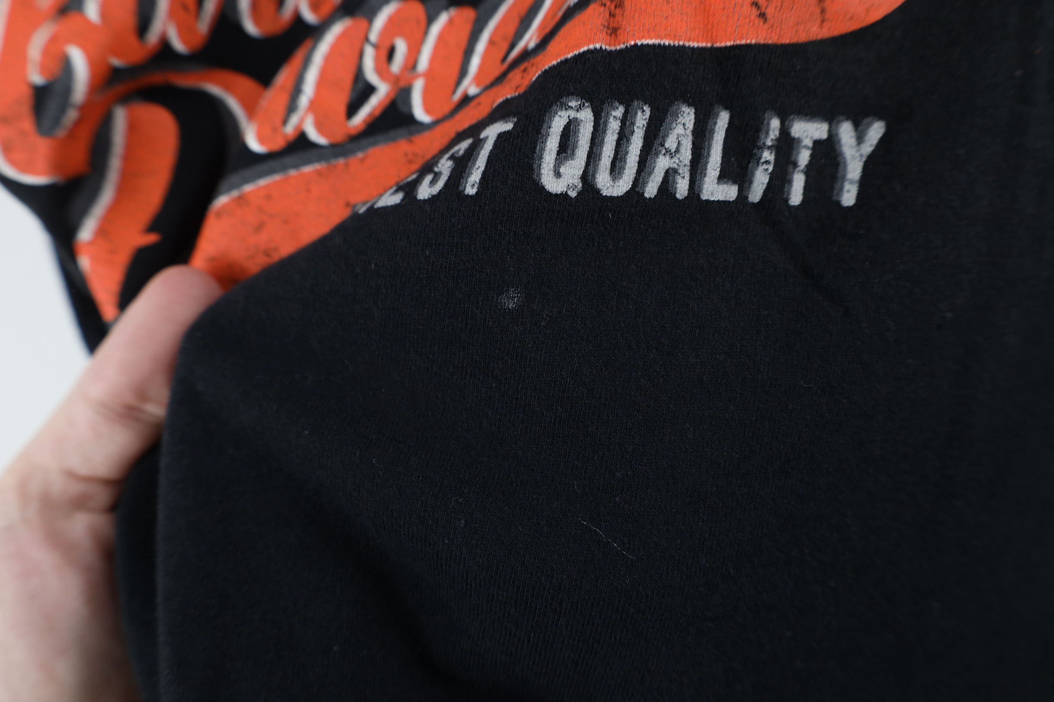 Harley Davidson × Vintage Vintage Y2K Harley Davidson Spell Script Mesh V-Neck T-Shirt Size M / US 6-8 / IT 42-44 - 6 Thumbnail