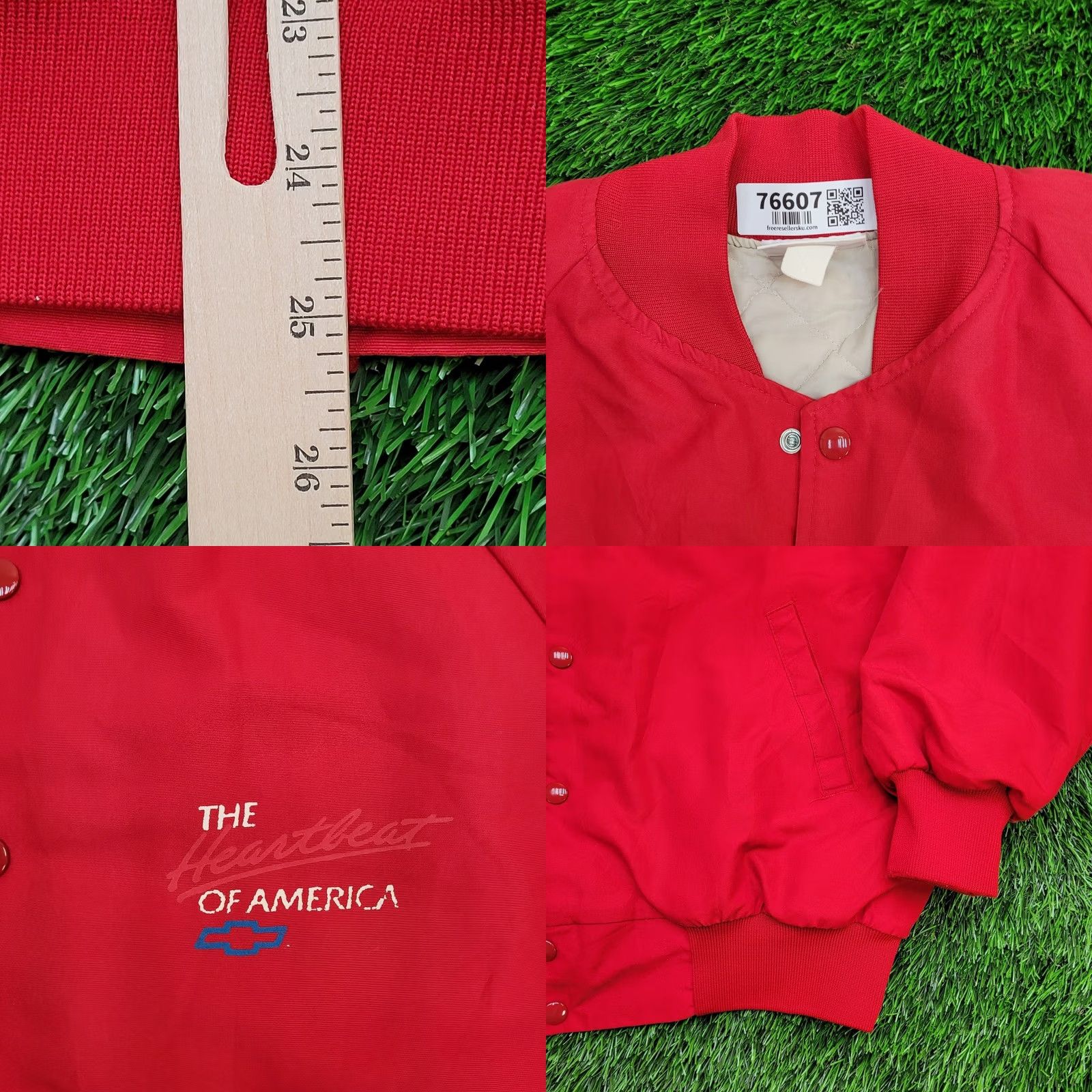 Vintage VINTAGE Chevy Truck Jacket XL Red 1980s 80s Bomber Jacket Men XL Long Sleeve Jacket Red (Note: Limited Edition, Vintage) Size US XL / EU 56 / 4 - 9 Thumbnail