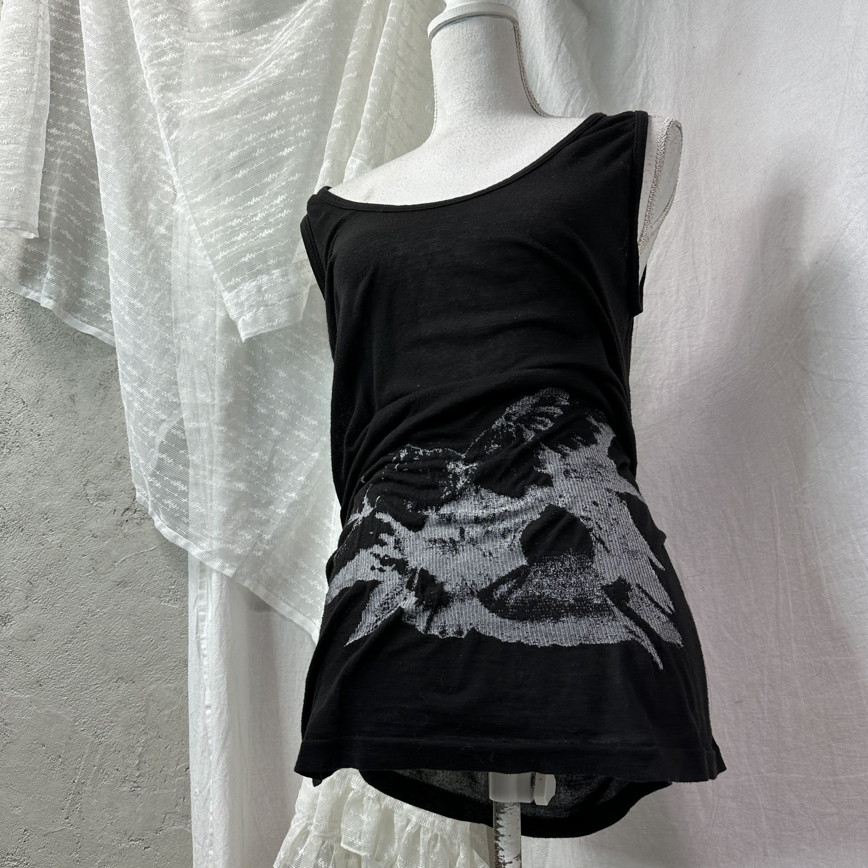 Vintage Vintage Ann Demeulemeester Embroidered Birds 2010s Top Y2K Size M / US 6-8 / IT 42-44 - 7 Thumbnail