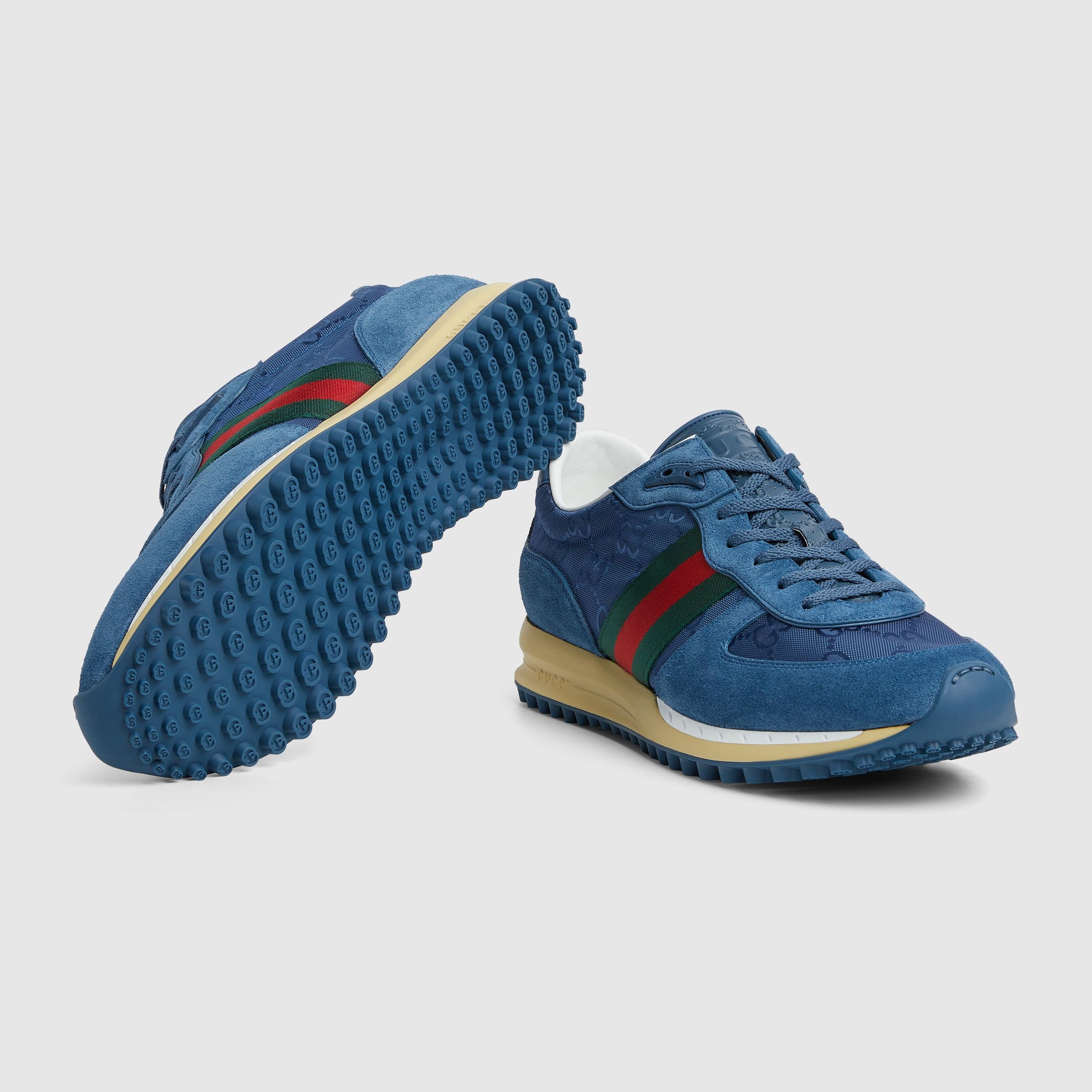Gucci o1mt1gz0226 Men's Gucci Re-Motion Sneakers in Blue Size US 8.5 / EU 41-42 - 7 Thumbnail