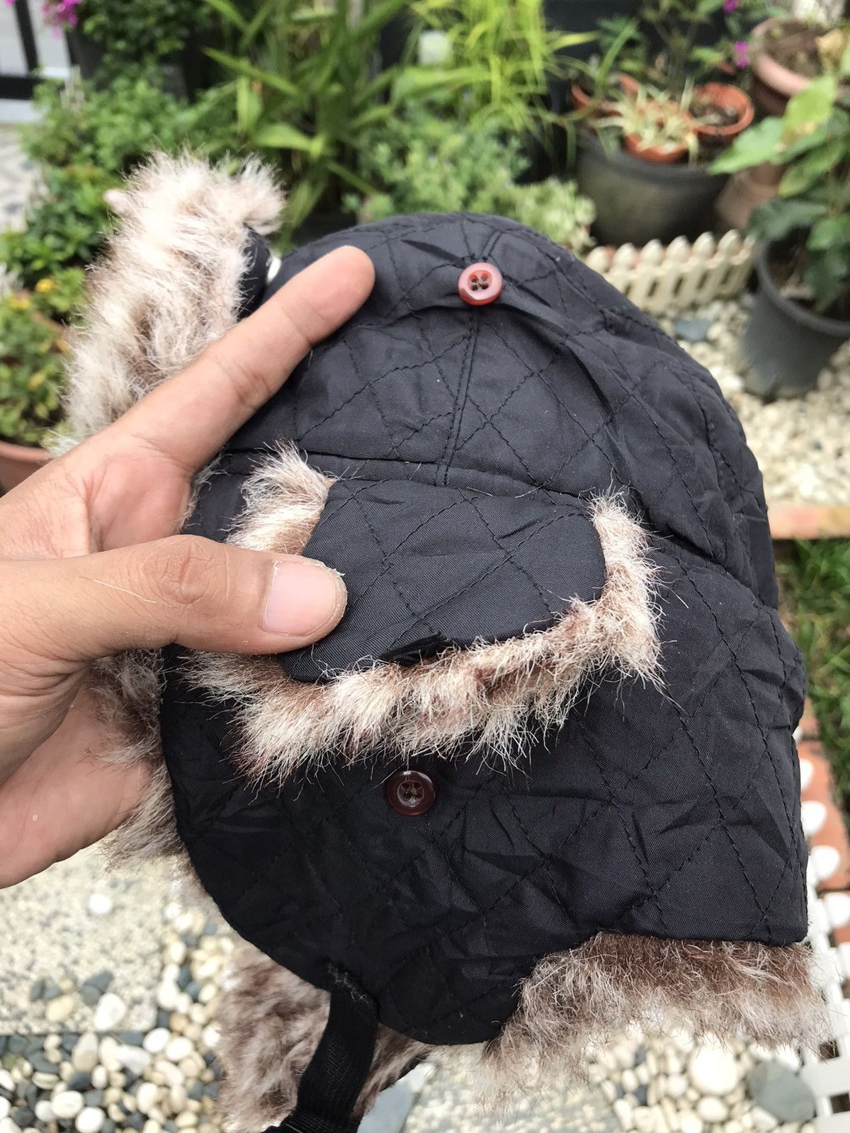 Other AUTHENTIC FUR TRIM WINTER TRAPPER HAT WITH EAR WARMER FLAPS Size ONE SIZE - 8 Thumbnail
