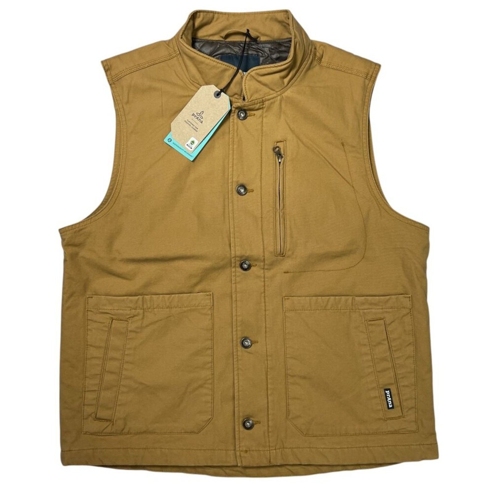 Prana Prana Trembly Vest Brown Large Stretch Canvas Utility Size US L / EU 52-54 / 3 - 2 Thumbnail