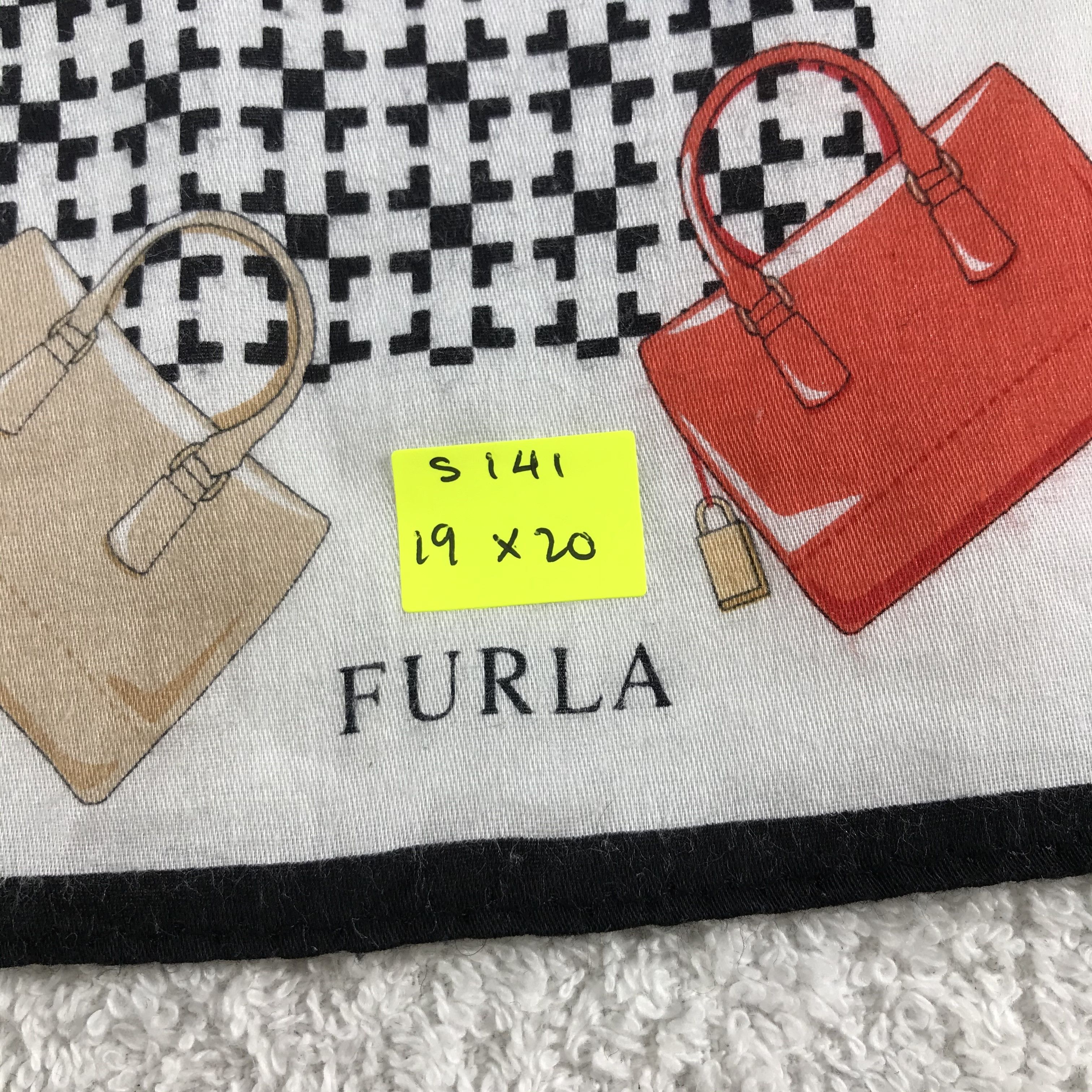 Furla × Vintage Furla Bandana / Handkerchief / Neckerchief - S141 Size ONE SIZE - 5 Thumbnail