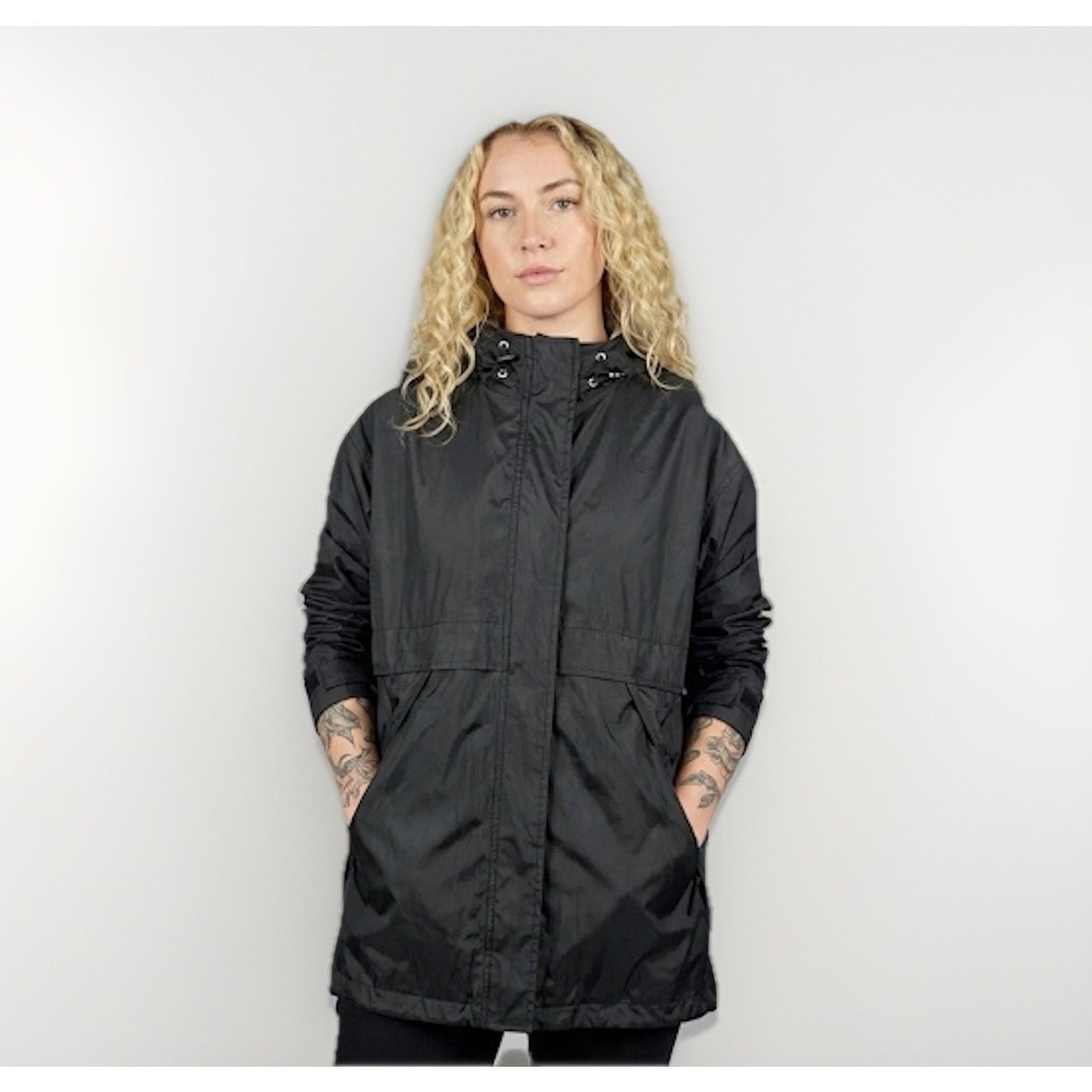 & Other Stories Charles Klein Size XL Polyvinyl Rain Jacket Black Rain XL Size XL / US 12-14 / IT 48-50 - 1 Thumbnail