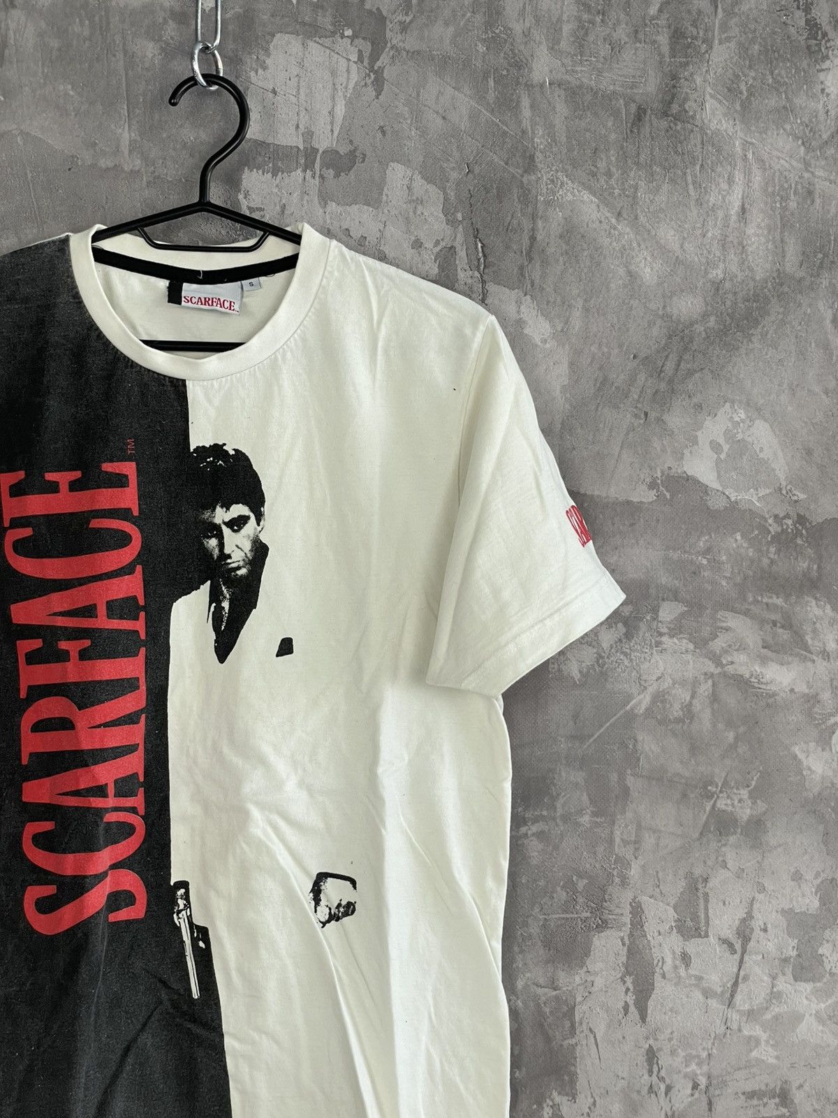 Vintage Vintage Scarface 2 Sides Tony Montana T-shirt Size US S / EU 44-46 / 1 - 4 Thumbnail