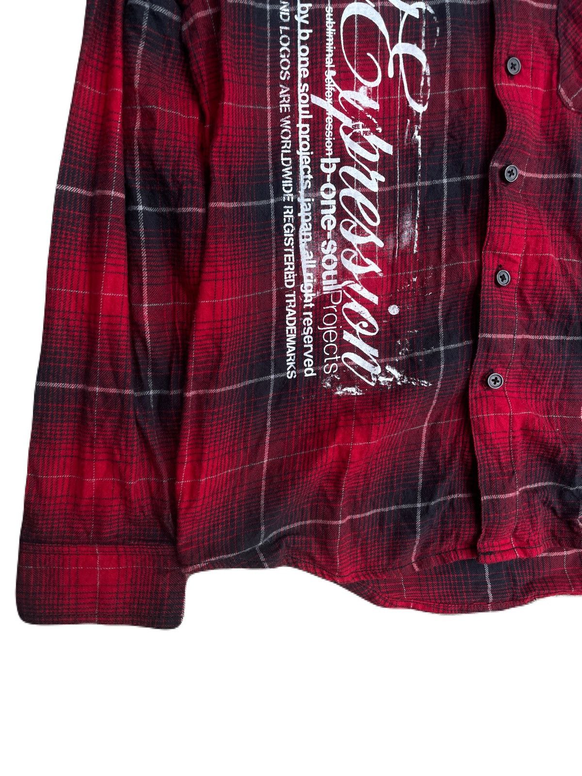If Six Was Nine 2000s Japanese archive Vkei Poem Plaid Shirts Gyaruo Y2K Size US S / EU 44-46 / 1 - 6 Thumbnail