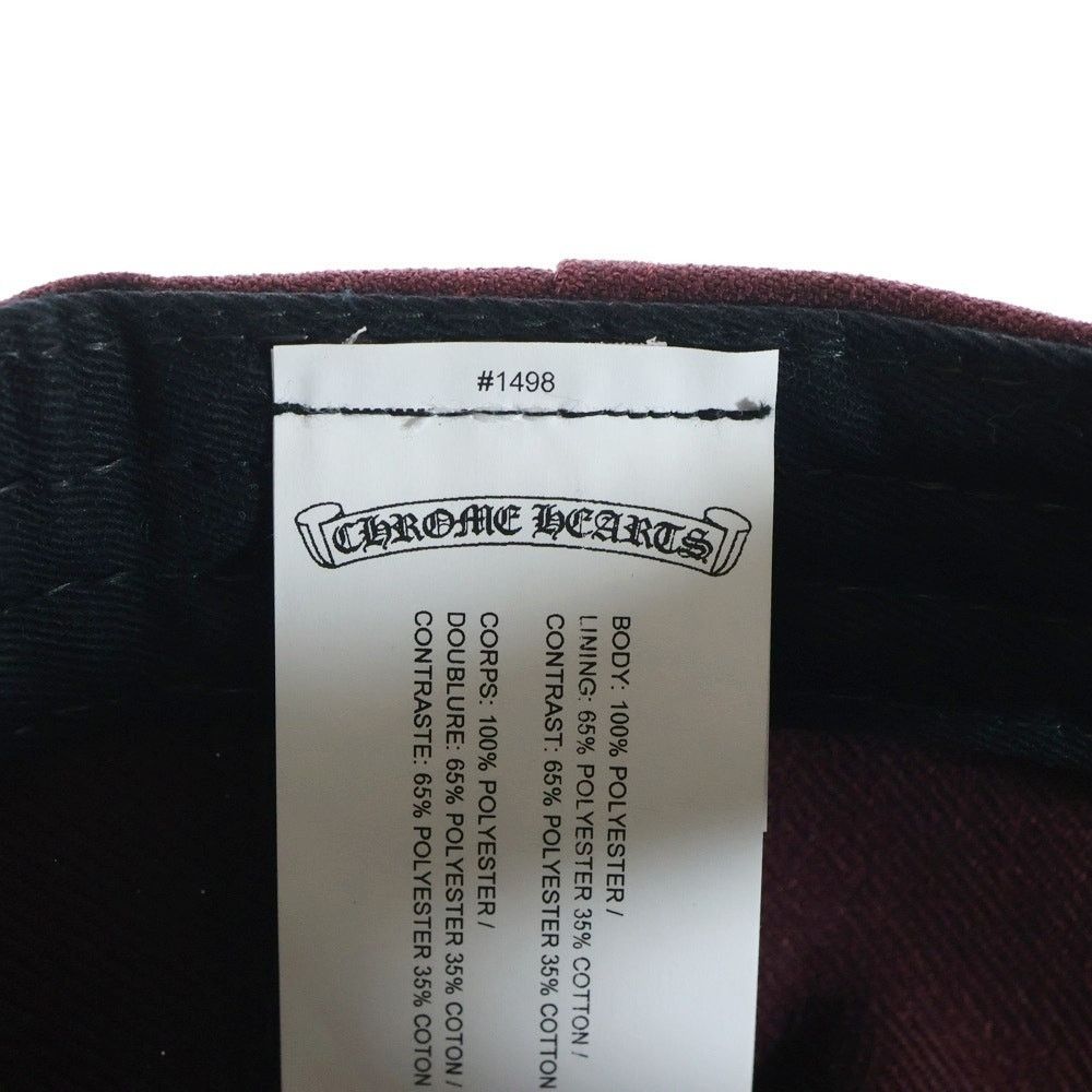 Chrome Hearts Chrome Hearts CH Embroidery Baseball Hat Bordeaux Size ONE SIZE - 8 Thumbnail