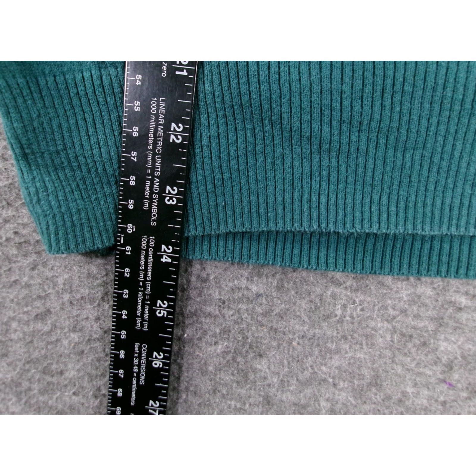 Van Heusen Van Heusen Sweater Women Medium Green Cozy Capsule Everyday Lace Trim Prep Size M / US 6-8 / IT 42-44 - 5 Thumbnail