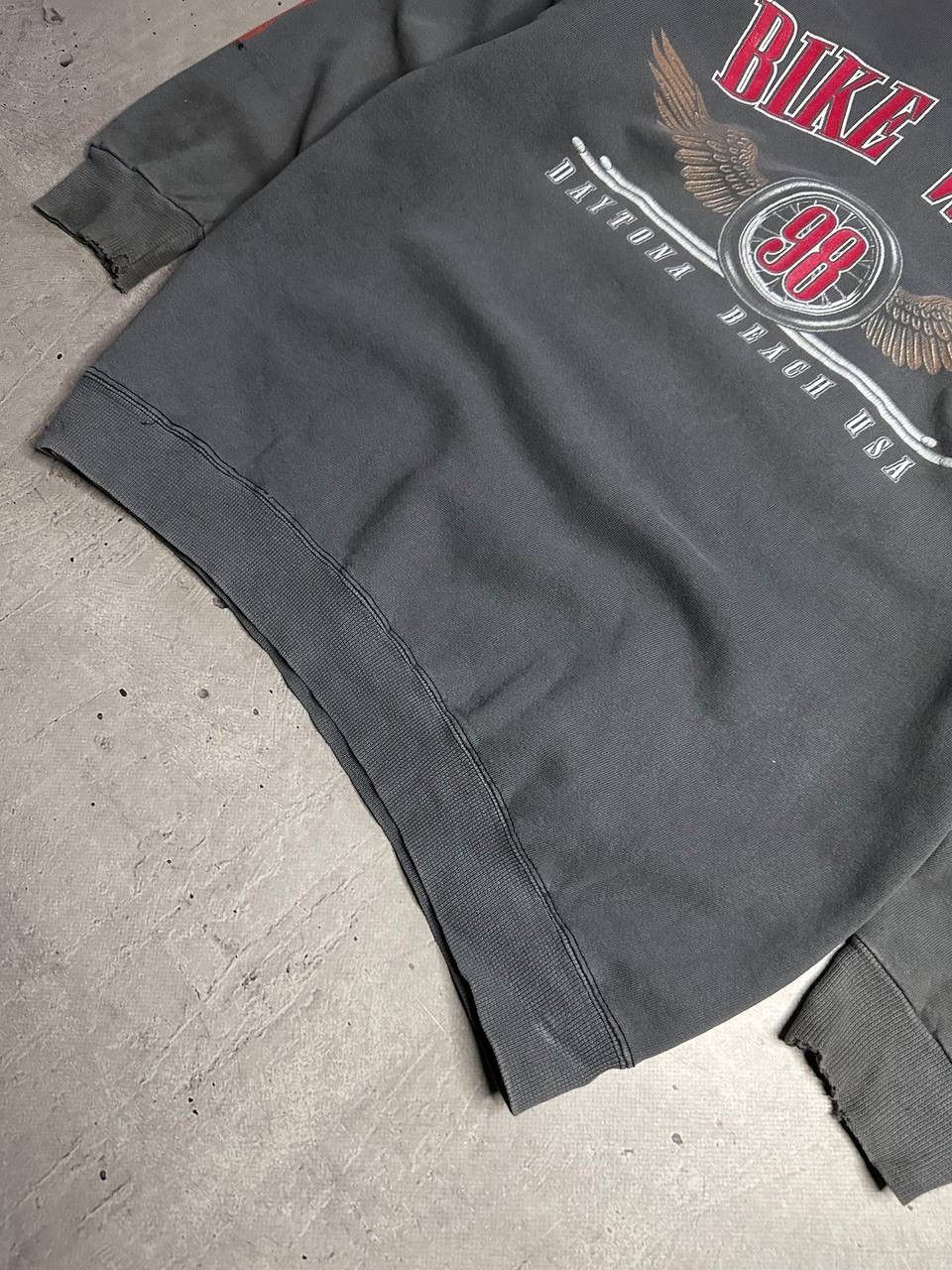 Harley Davidson Vintage Bike Week 98 Eagle MOTO Sweatshirt Daytona USA Y2K Size US L / EU 52-54 / 3 - 12 Thumbnail