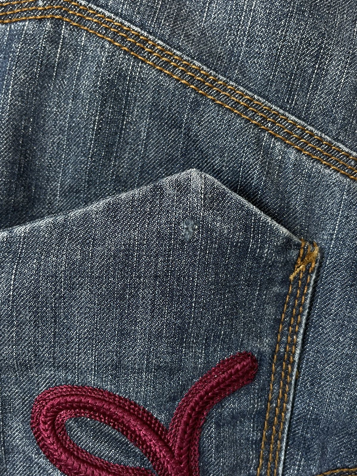 Rocawear Y2k Rocawear Crazy Vtg 90s Faded Embroidere Rap Skate Jeans Size US 32 / EU 48 - 12 Thumbnail