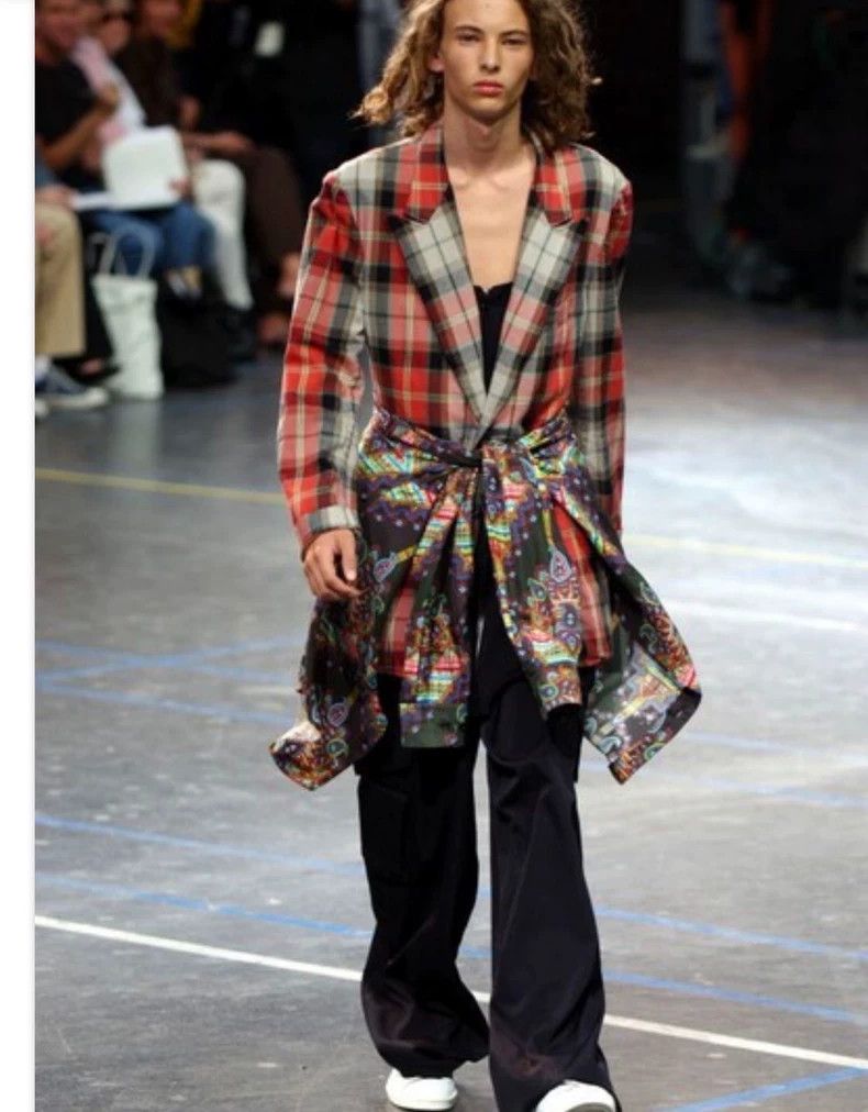 Y's for Men Y's For Men size 3 2004ss Plaid blazer Size 38R - 7 Thumbnail