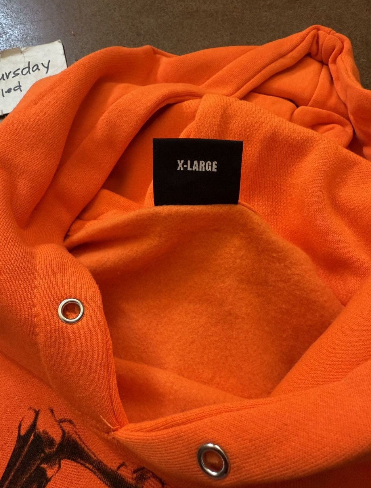 Revenge Revenge x Lil Durk Bones Hoodie Orange XL Size US XL / EU 56 / 4 - 6 Thumbnail