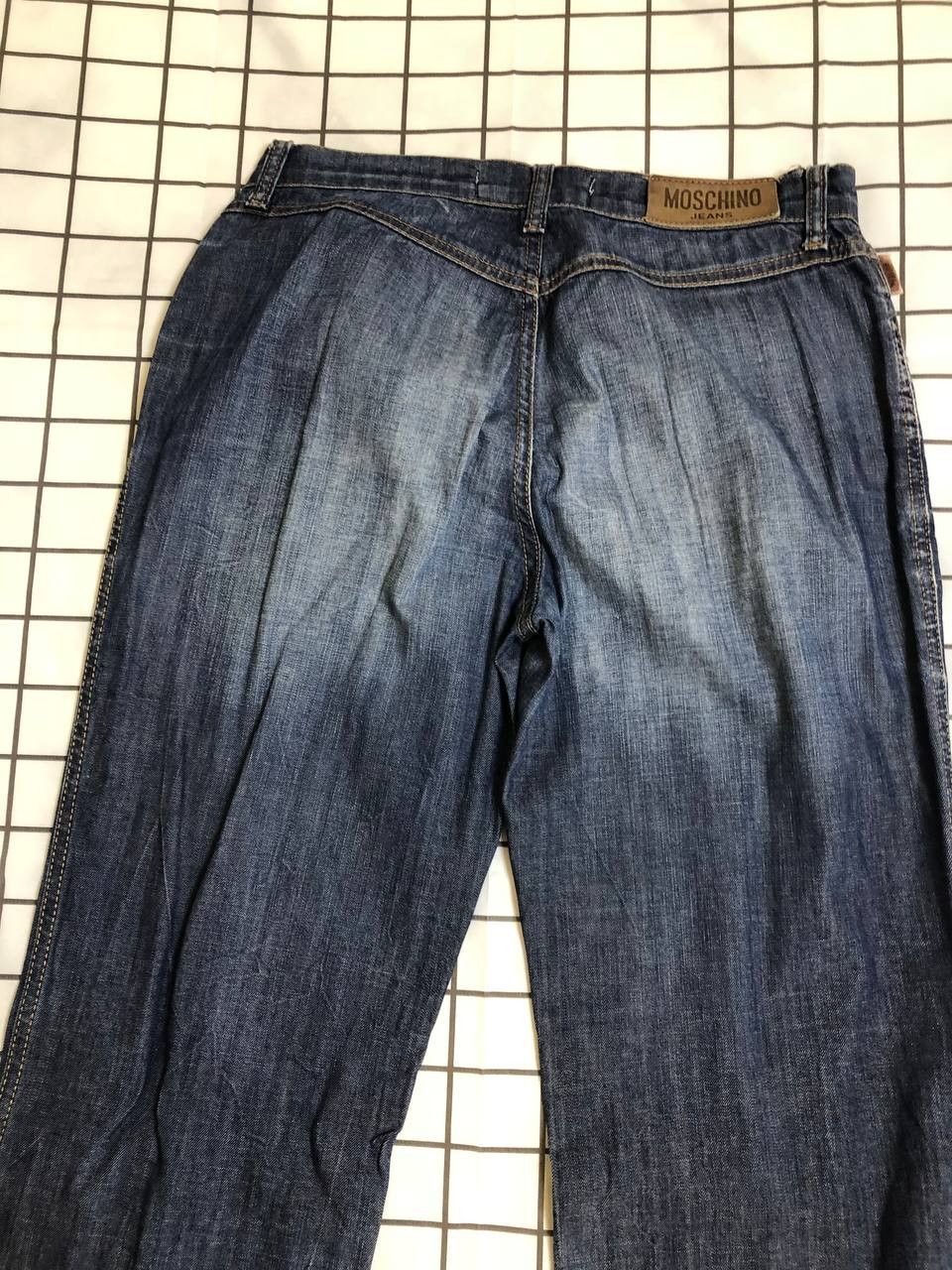 Moschino Vintage Moschino Peace Button Fly Dark Washed Denim Jeans Size 27" / US 4 / IT 40 - 18 Thumbnail