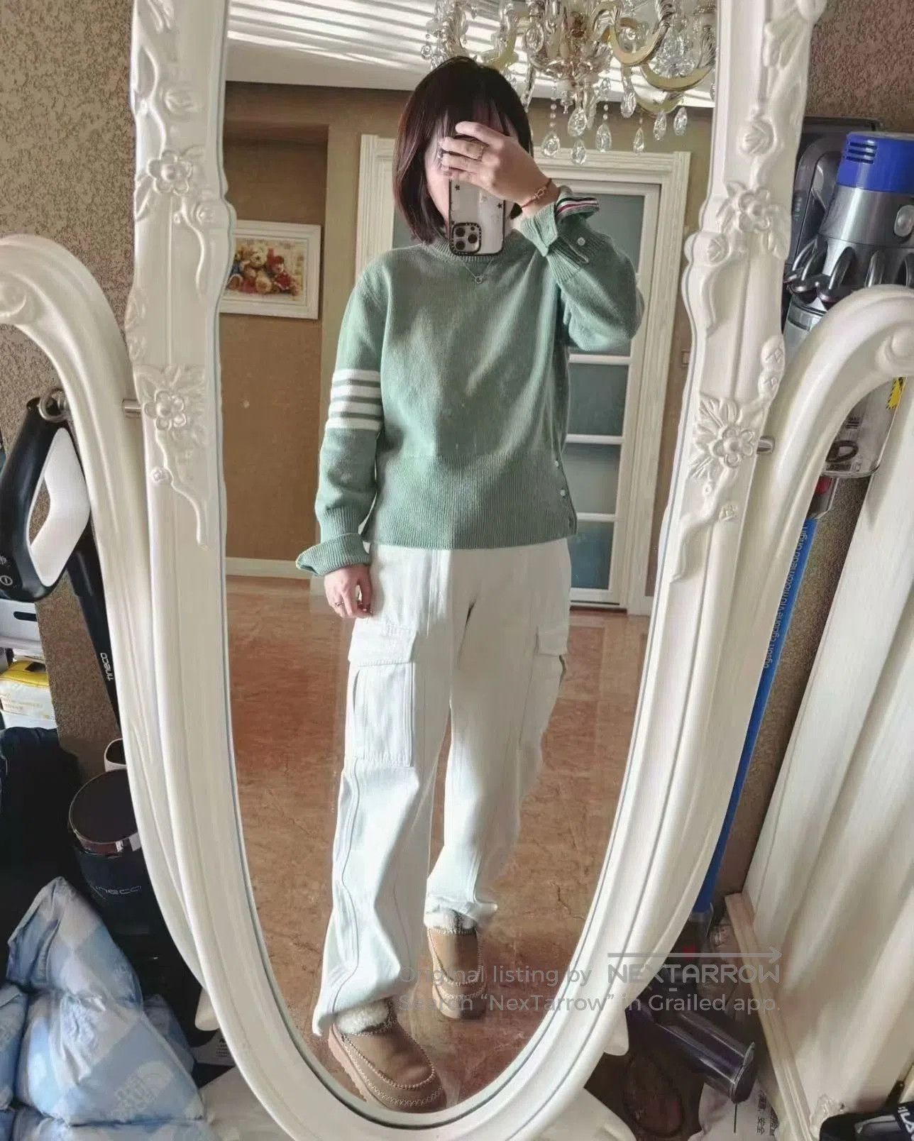 Thom Browne THOM BROWNE Green Classic Unisex Sweater. Size US M / EU 48-50 / 2 - 4 Thumbnail