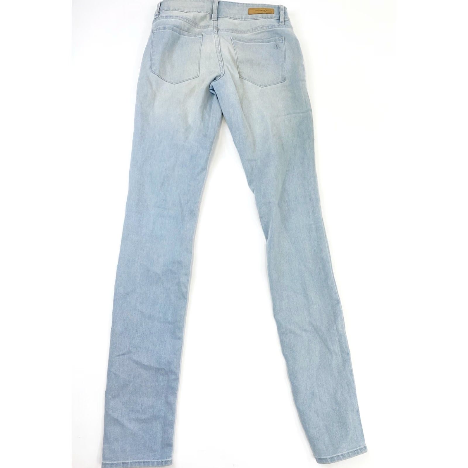 Vintage Articles Of Society Jeans Womens 24 Light Blue Skinny Stretch Denim 31 Inseam Mid Rise Regular Inseam 31 Womens Jeans Skinny Stretch Size 42" / US 20 - 2 Thumbnail