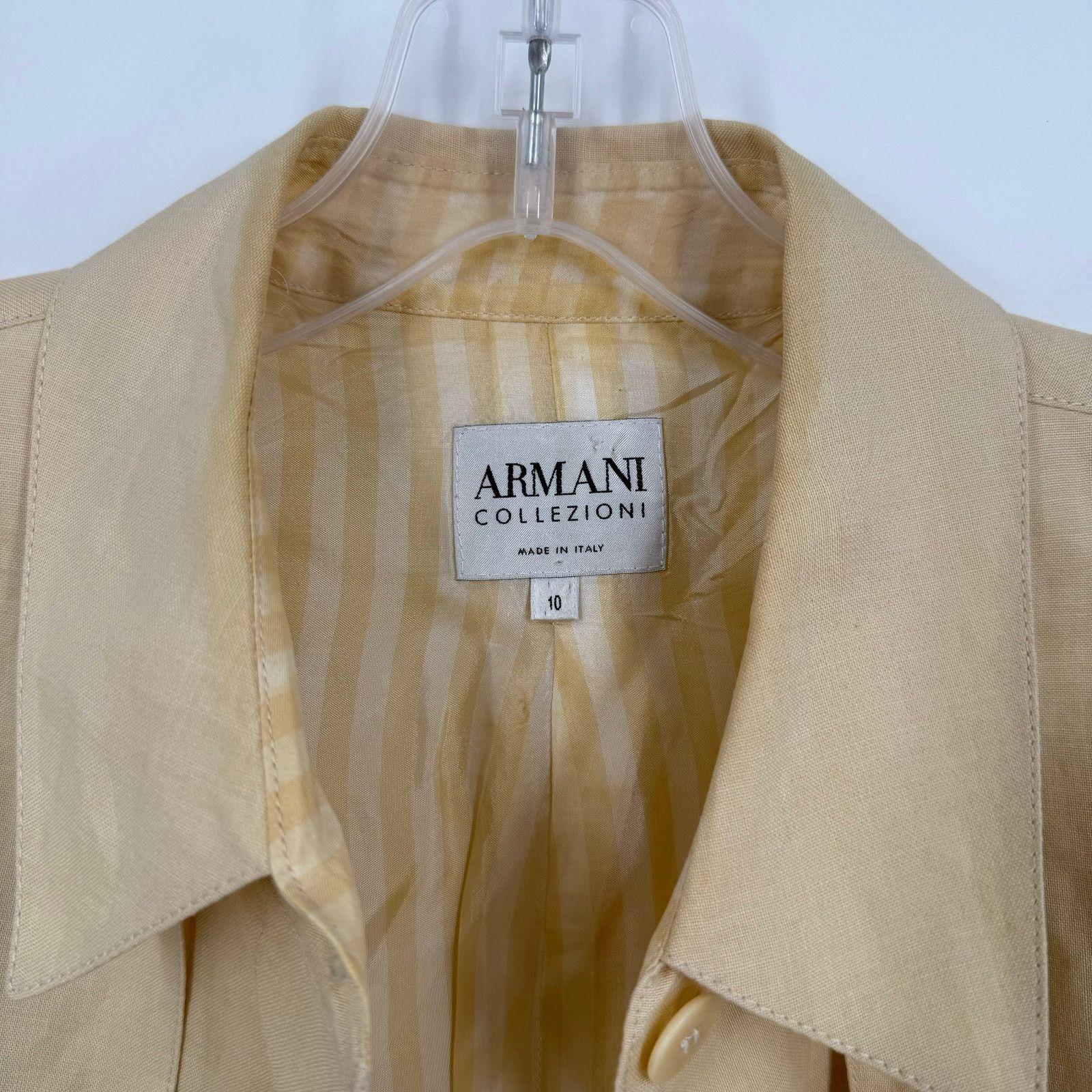 Armani Collezioni Vintage Armani Collezioni Womens Blazer Jacket Made in Italy Size L / US 10 / IT 46 - 3 Thumbnail