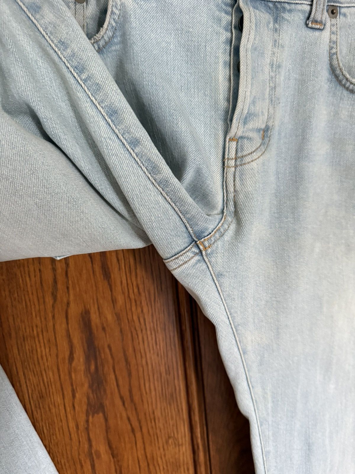 Saint Laurent Paris SS14 Saint Laurent light wash denim jeans Hedi Slimane 31 Size US 31 - 16 Thumbnail