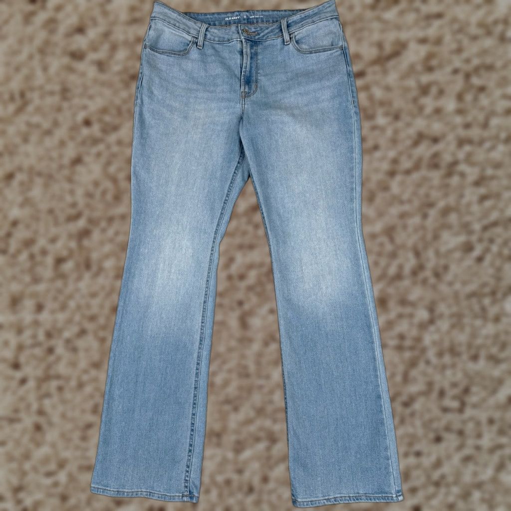 Old Navy Old Navy Women's Bootcut Jeans 12 Blue Denim Mid Rise 32x30 Stretch Cotton Blend Size 34" / US 12 / IT 48 - 1 Thumbnail