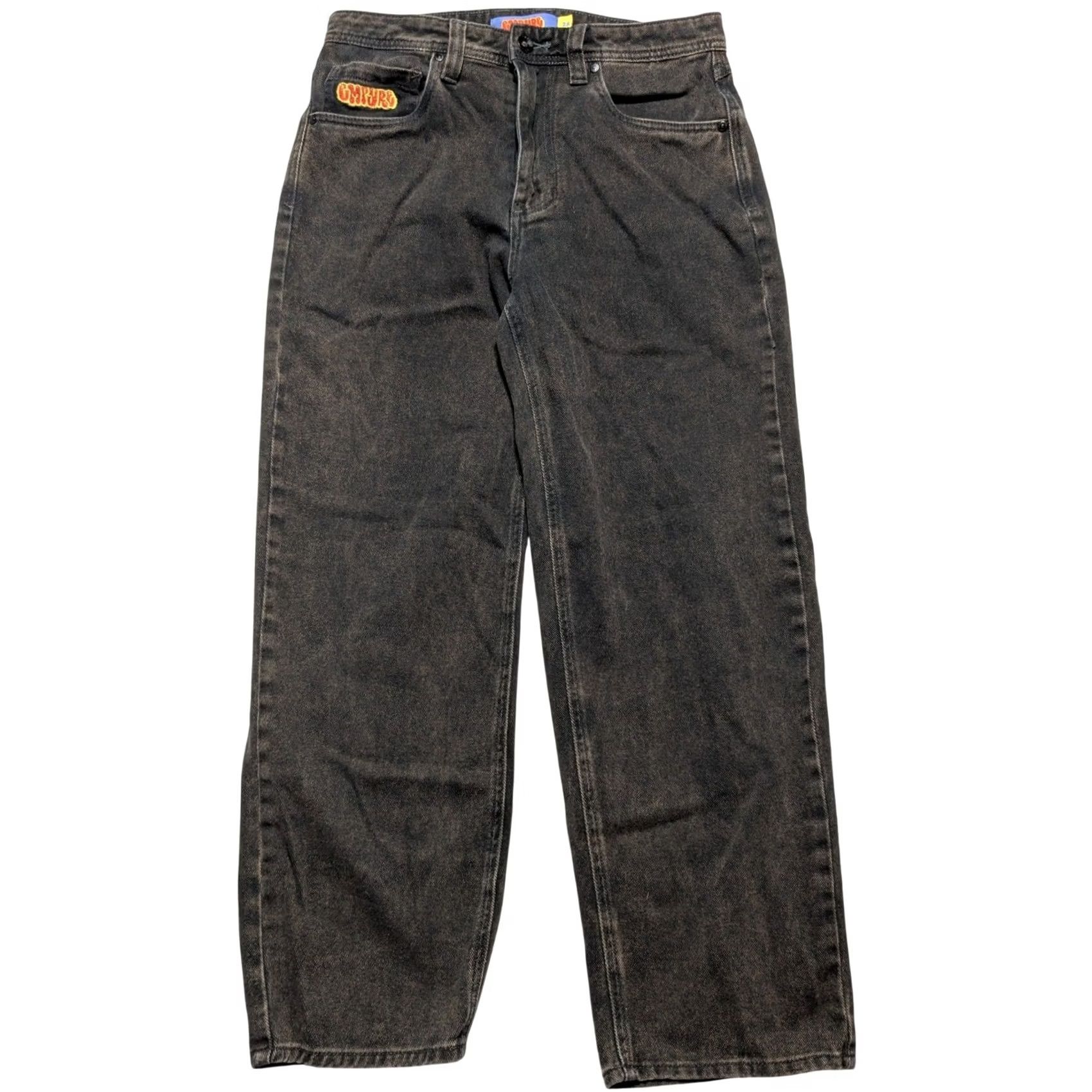 Empyre Empyre Relaxed Fit Jeans Denim Black Vintage Wash Mens 28 Streetwear Skate Pants Size US 28 / EU 44 - 4 Thumbnail