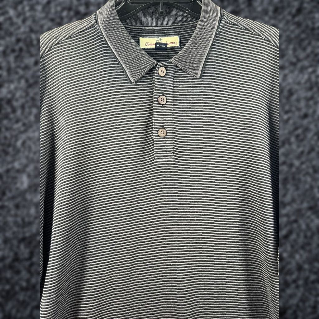 Tommy Bahama Tommy Bahama Polo Shirt Mens Large Black Marlin Casual Short Sleeve Golf Size US L / EU 52-54 / 3 - 1 Thumbnail