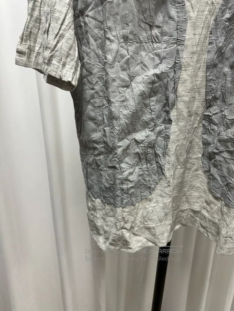 Issey Miyake Issey Miyake Patchwork ramie short sleeve Size L / US 10 / IT 46 - 3 Thumbnail