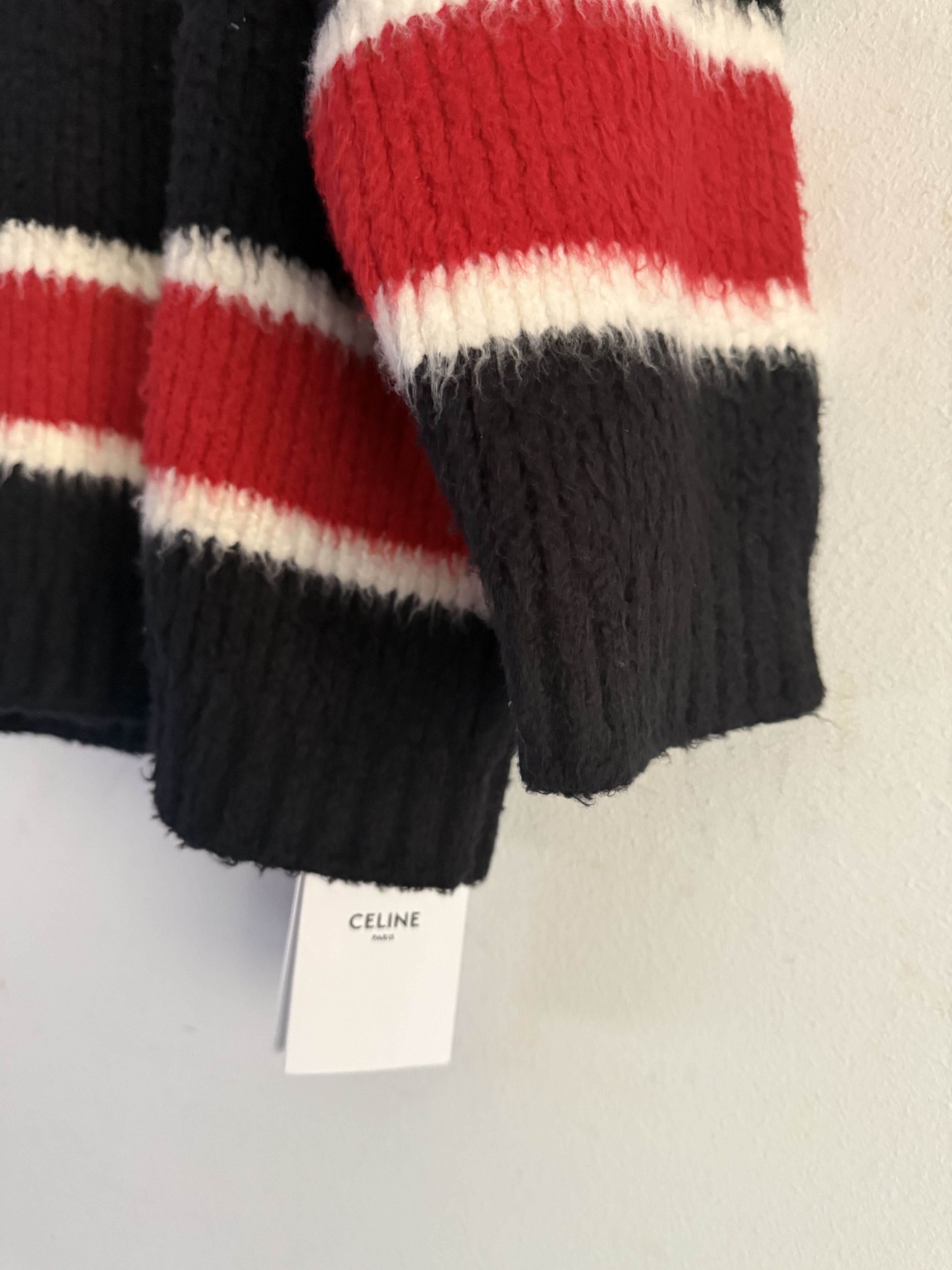 Celine Celine Aw21 Striped Bouclé Knit Size US L / EU 52-54 / 3 - 7 Thumbnail