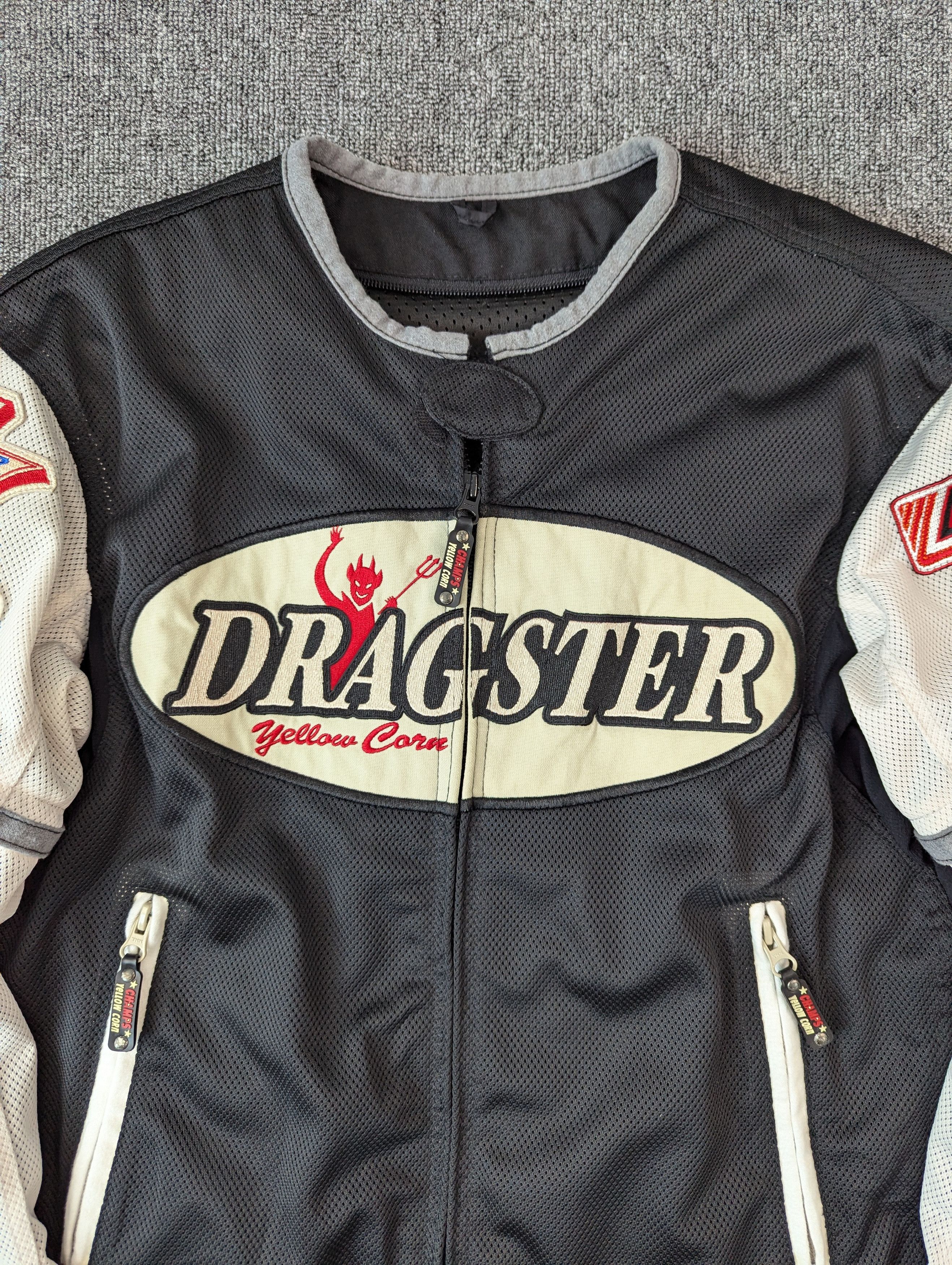 YELLOW CORN Vintage 90s Yellow Corn Dragster Bikers Jacket Size US L / EU 52-54 / 3 - 6 Thumbnail